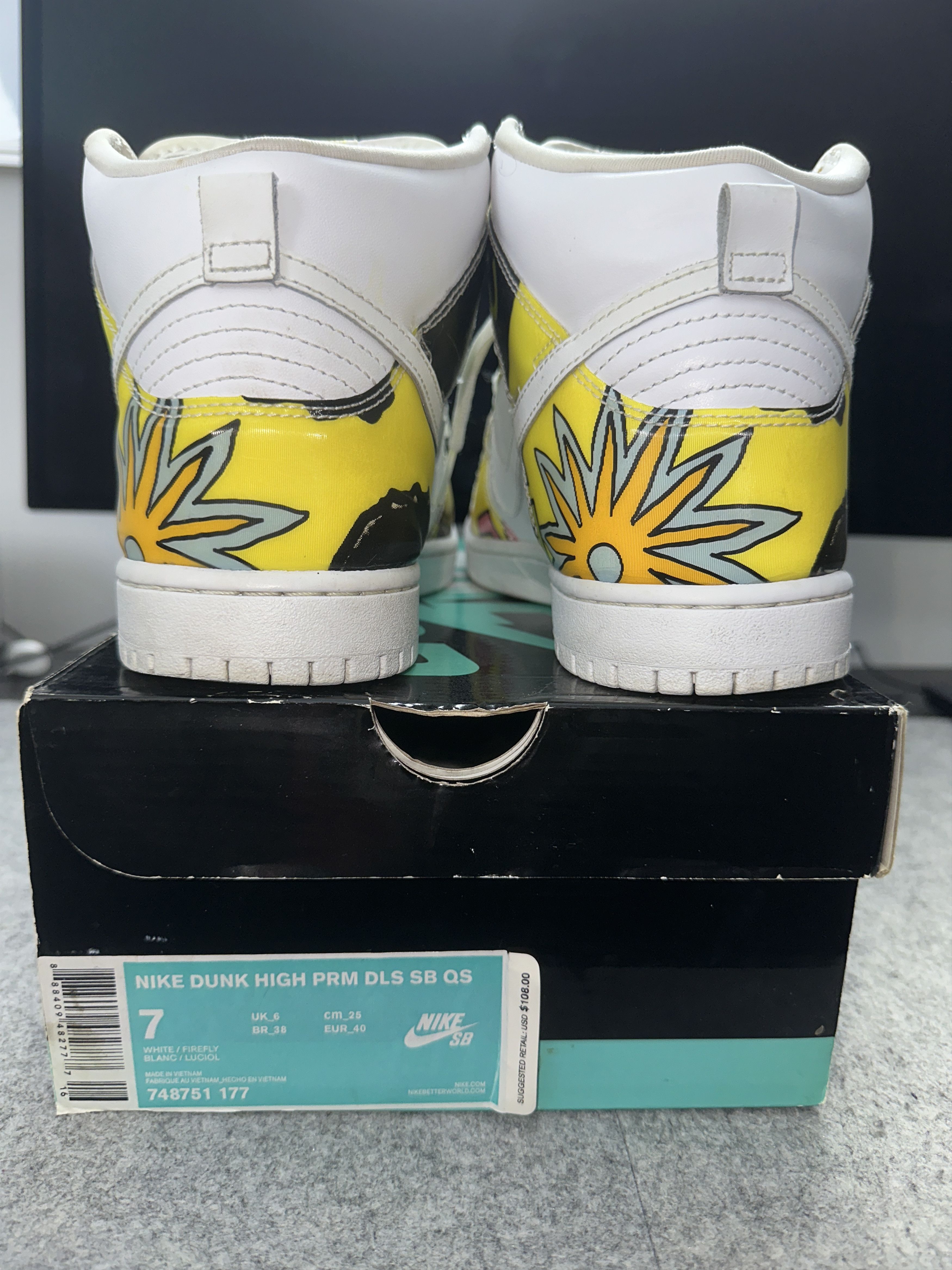 Nike Nike Dunk High PREMIUM SB QS 'DE LA SOUL' 2015 Size US 7 / EU 40 - 5 Thumbnail