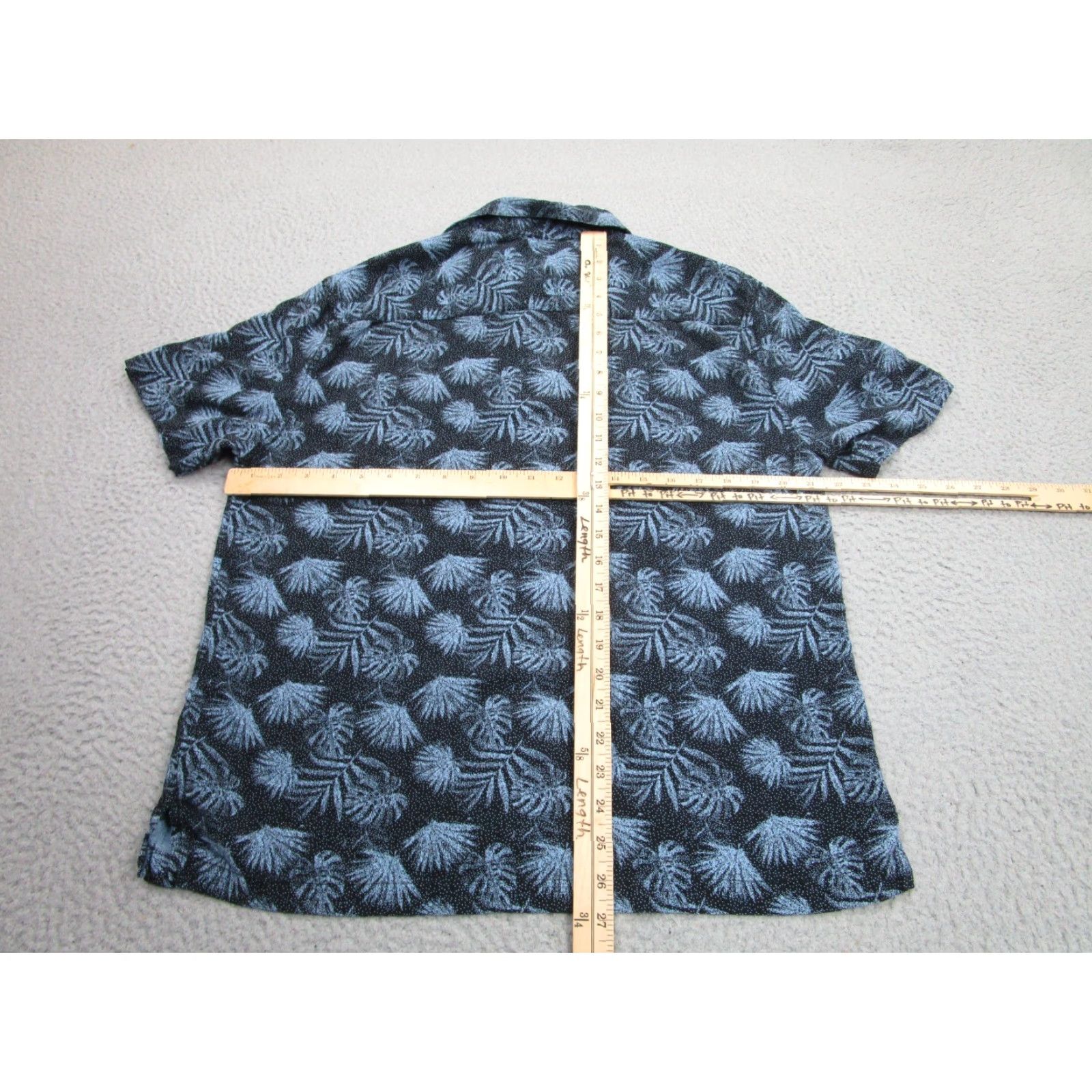 Nat Nast Nat Nast Shirt Mens M Blue Floral Short Sleeve Button Front Collared Cotton Silk Hawaiian Aloha Casual Tropical Size US M / EU 48-50 / 2 - 6 Thumbnail