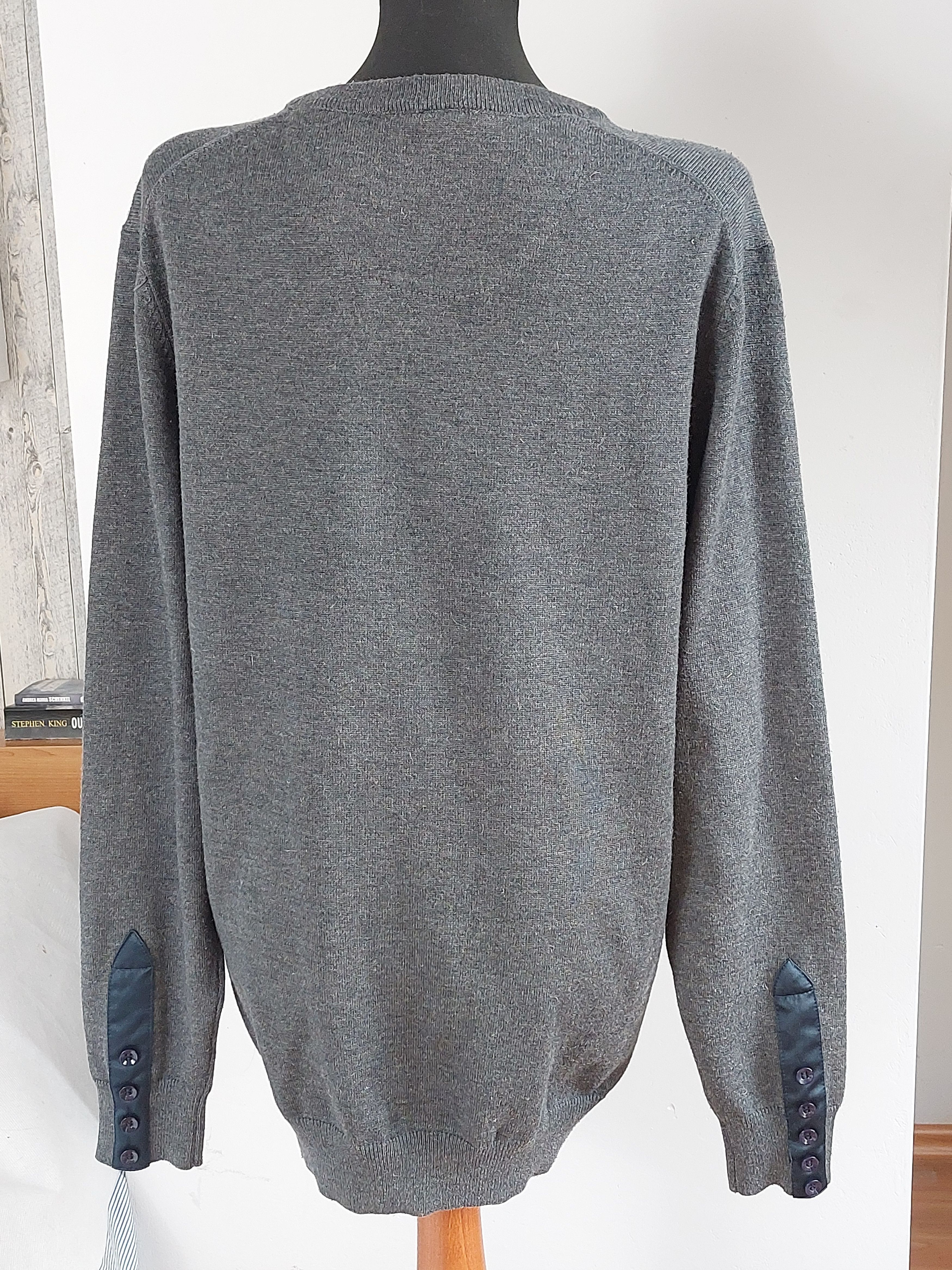Paul & Shark PAUL&SHARK cashmere grey sweater Size US XXL / EU 58 / 5 - 2 Thumbnail