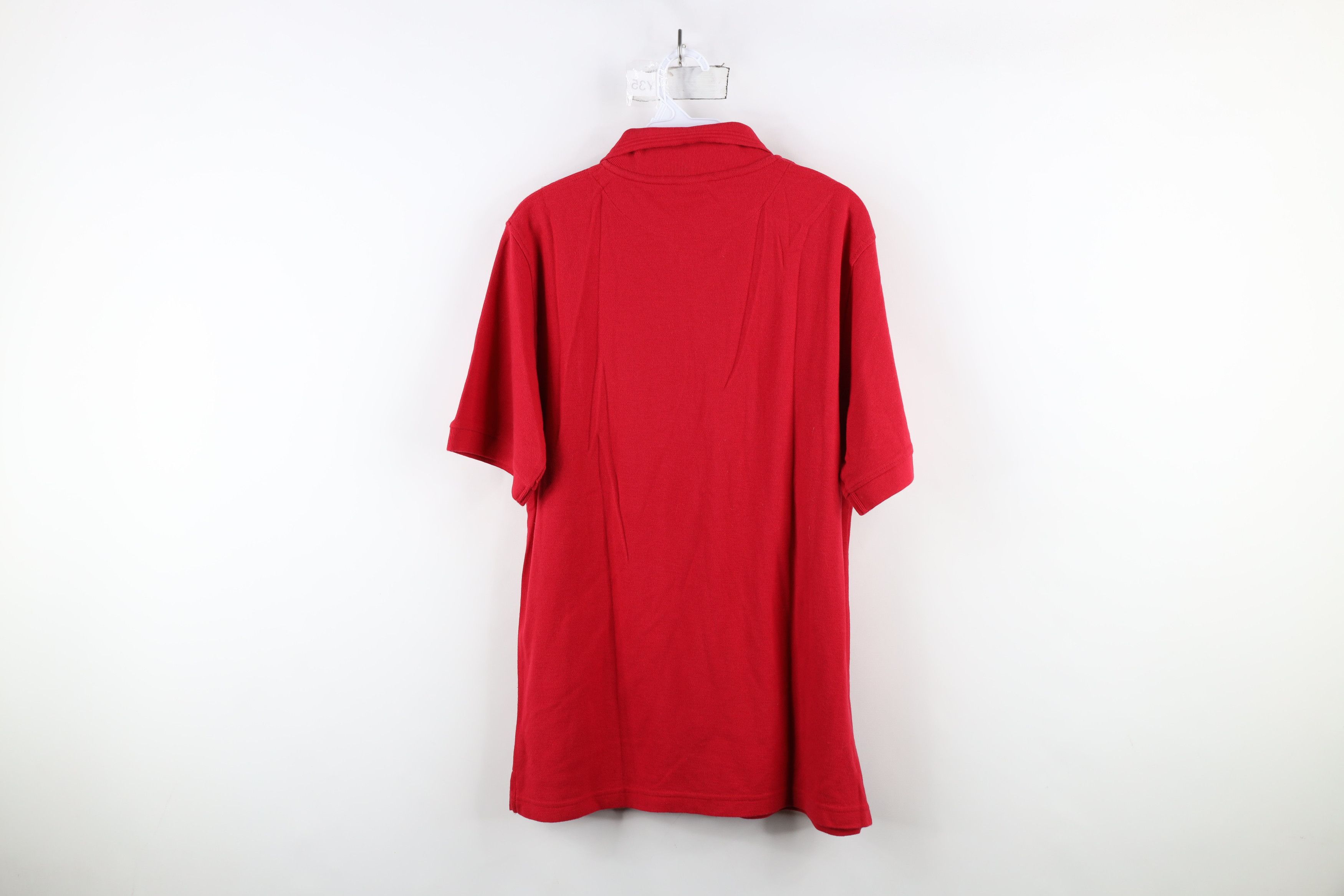 Vintage Vintage 90s Streetwear Knit Collared Golf Polo Shirt Red Size US M / EU 48-50 / 2 - 11 Thumbnail