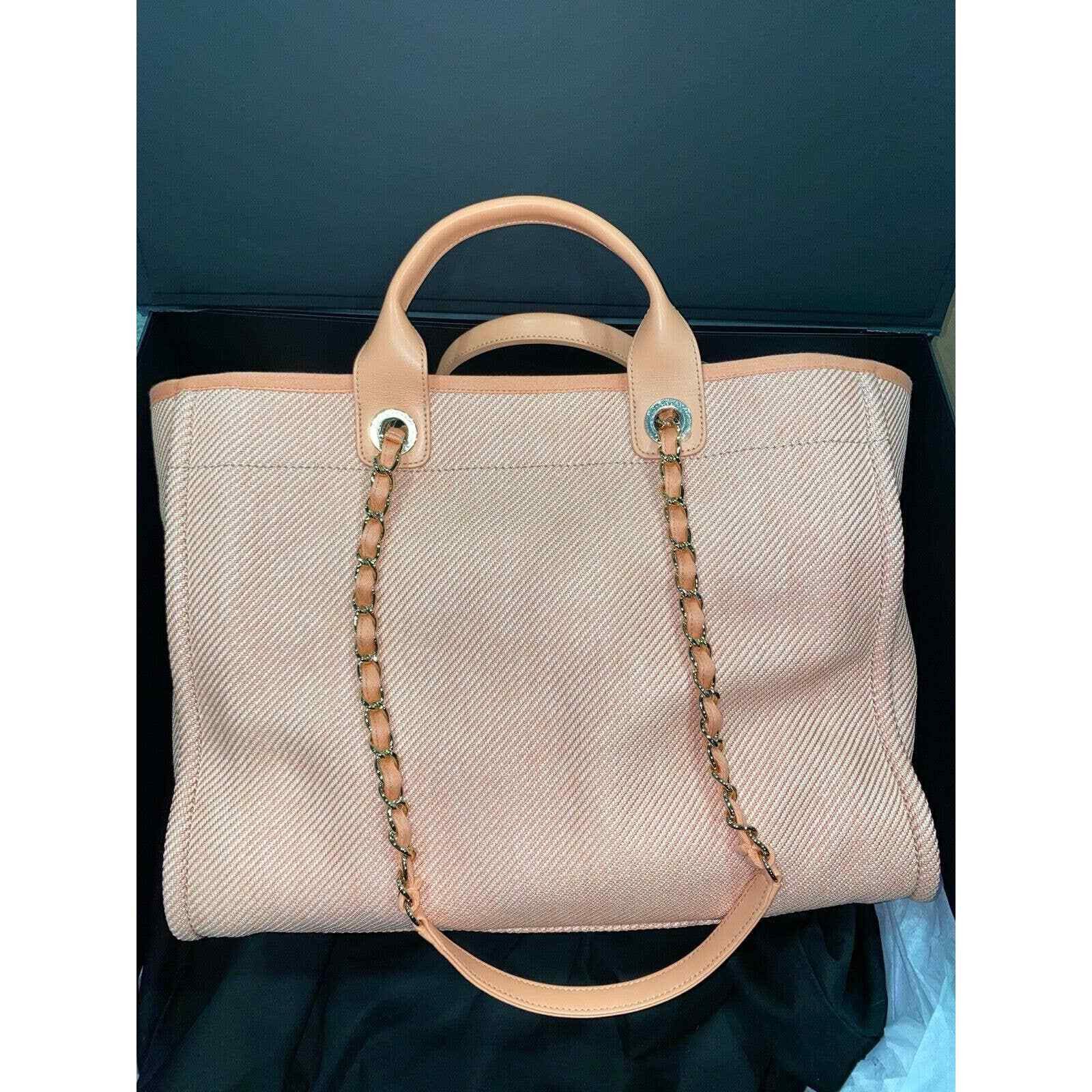 Chanel Chanel 20A Deauville 30cm 2 Way Gold Chain Tote Bag Size ONE SIZE - 6 Thumbnail