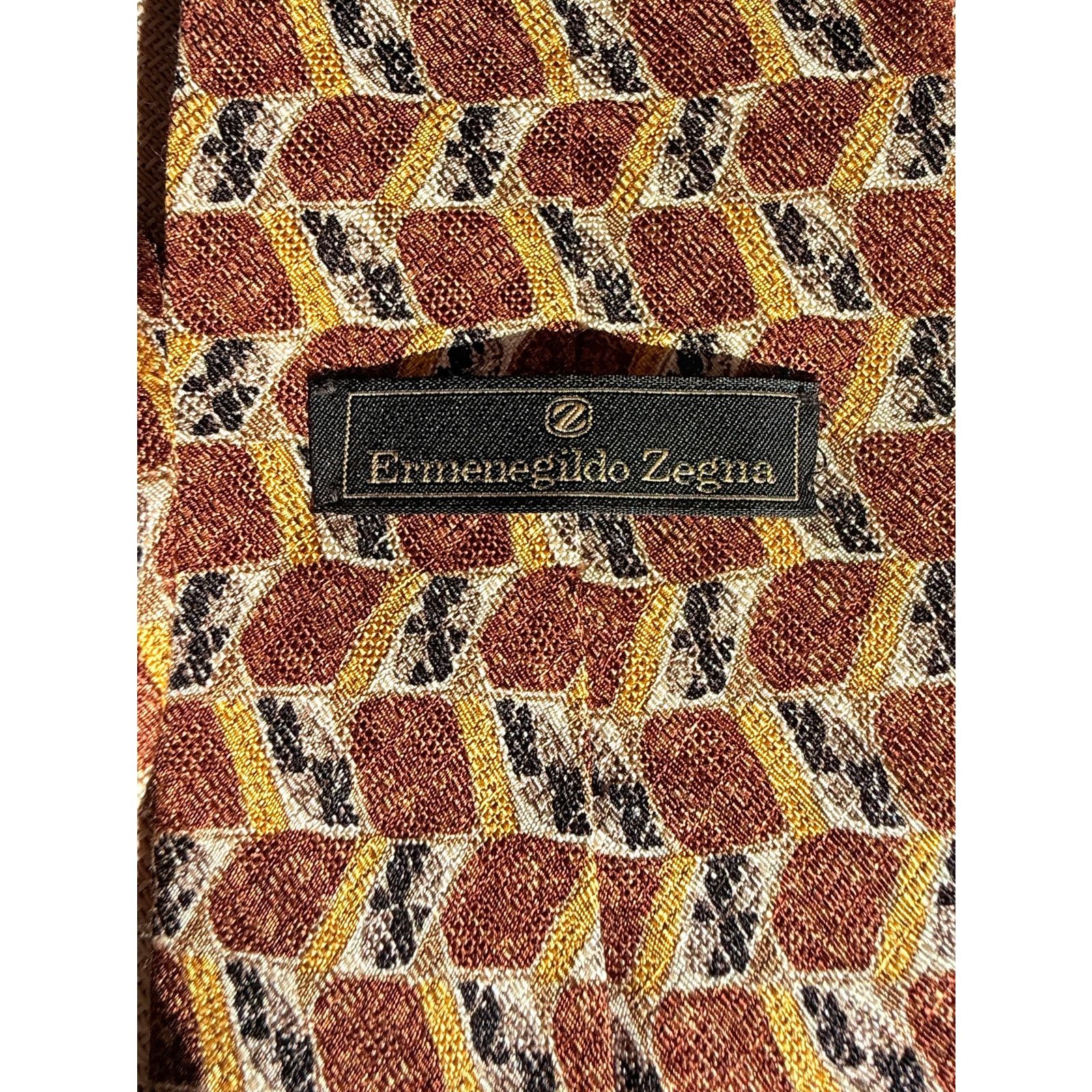 Ermenegildo Zegna Ermenegildo Zegna luxury silk tie. Made in Italy. Size ONE SIZE - 3 Thumbnail