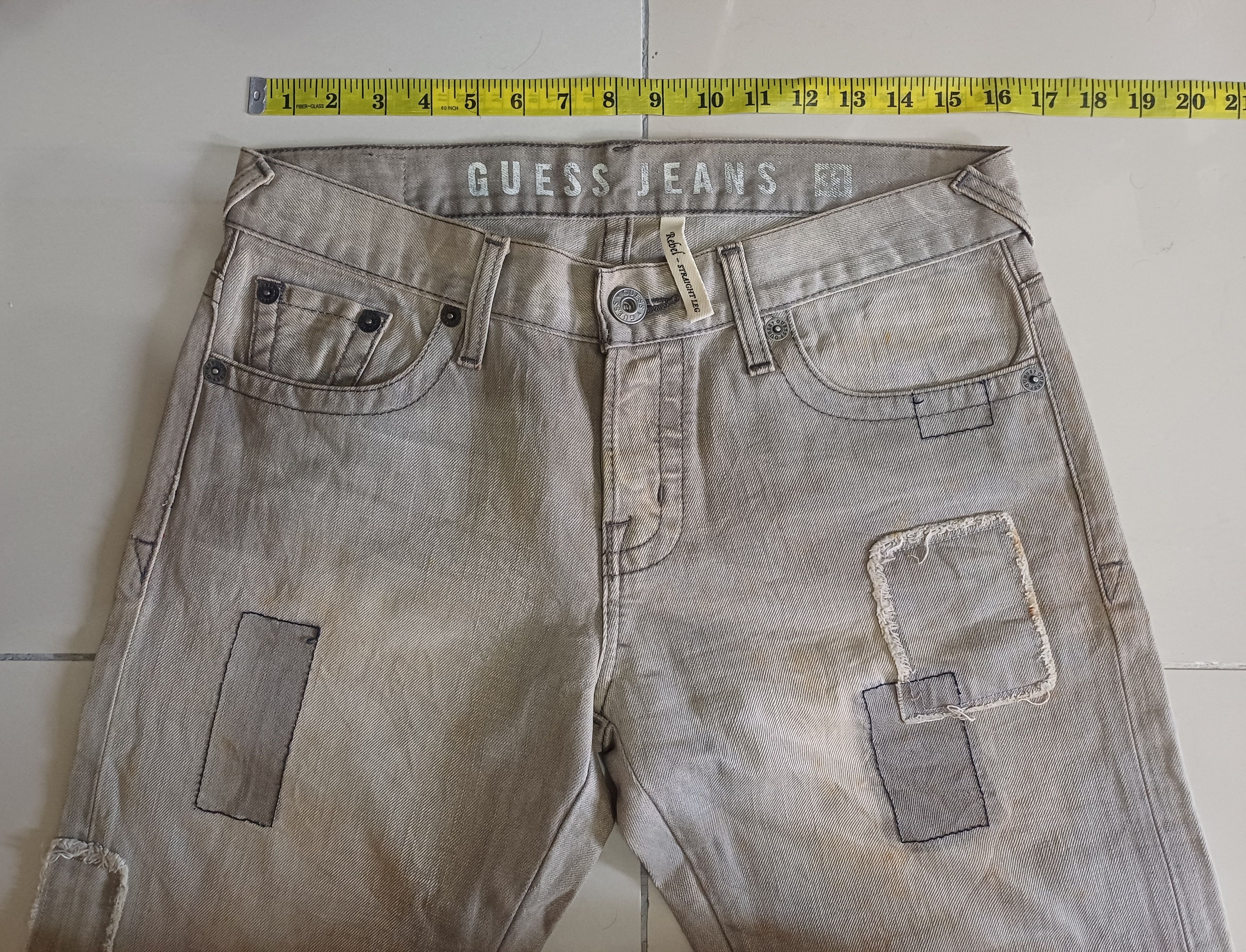 Designer × Guess AWESOME 🔥🔥🔥Distressed GUESS Jeans.. button fly Size US 31 - 1 Thumbnail