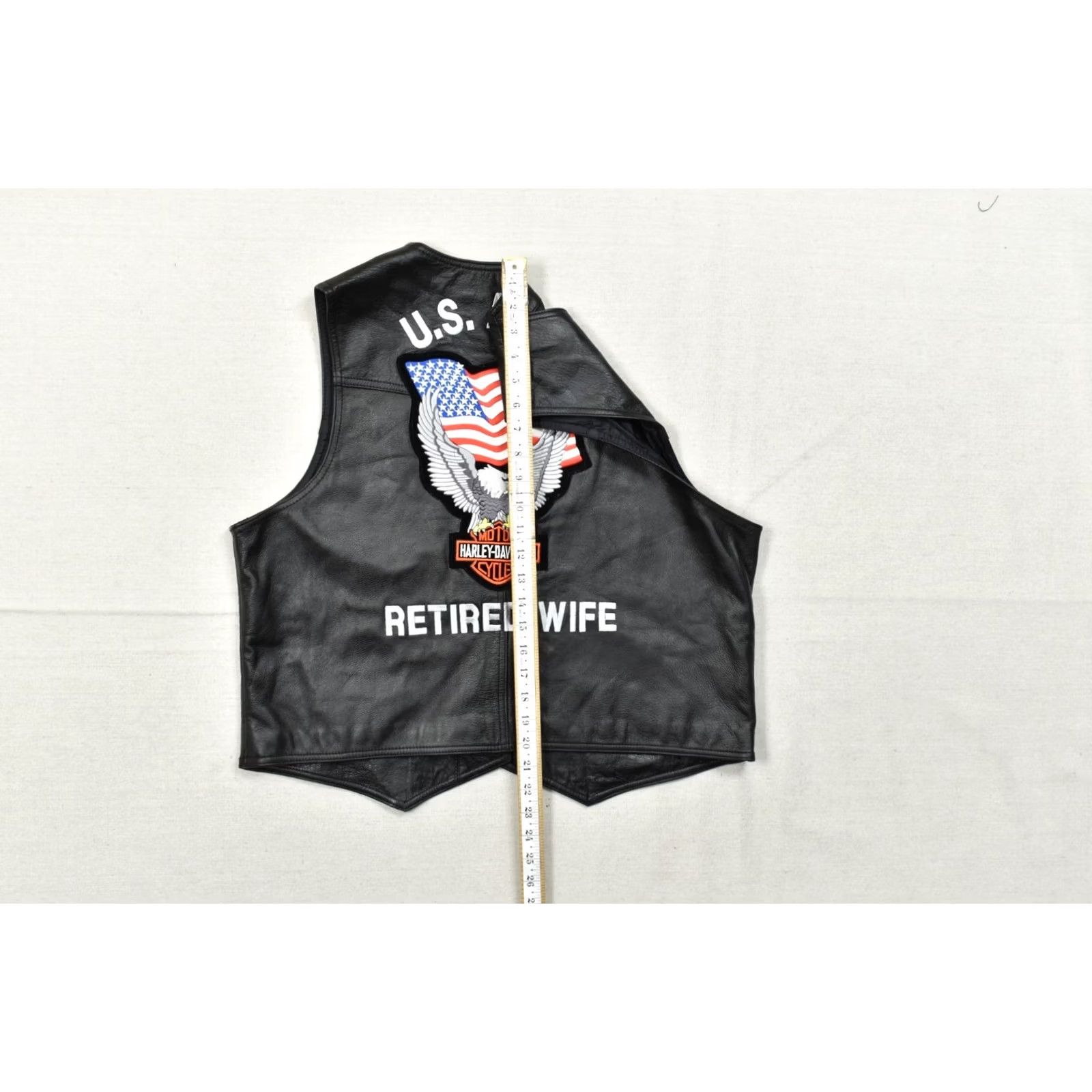 Harley Davidson VINTAGE Harley-Davidson Women Leather Vest L Black U.S. Army Wife 100th Anniversary Logo Biker Casual Spring Summer Fall Mens Womens Girls Boys Size L / US 10 / IT 46 - 2 Thumbnail