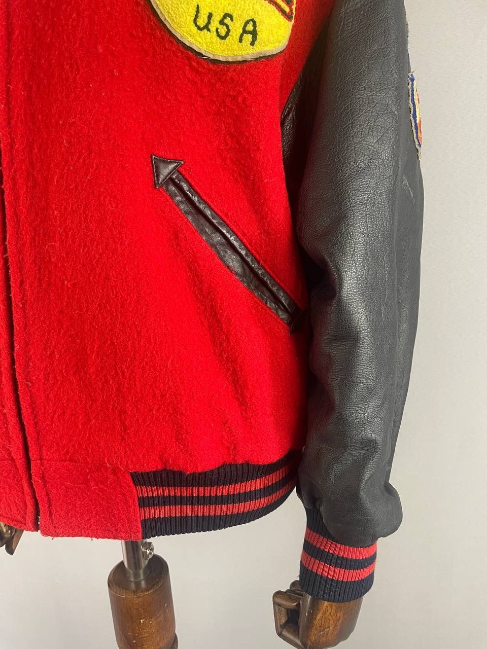 Avirex Avirex Varsity Jacket Leather Bomber USA Vintage Rare Size US M / EU 48-50 / 2 - 8 Thumbnail