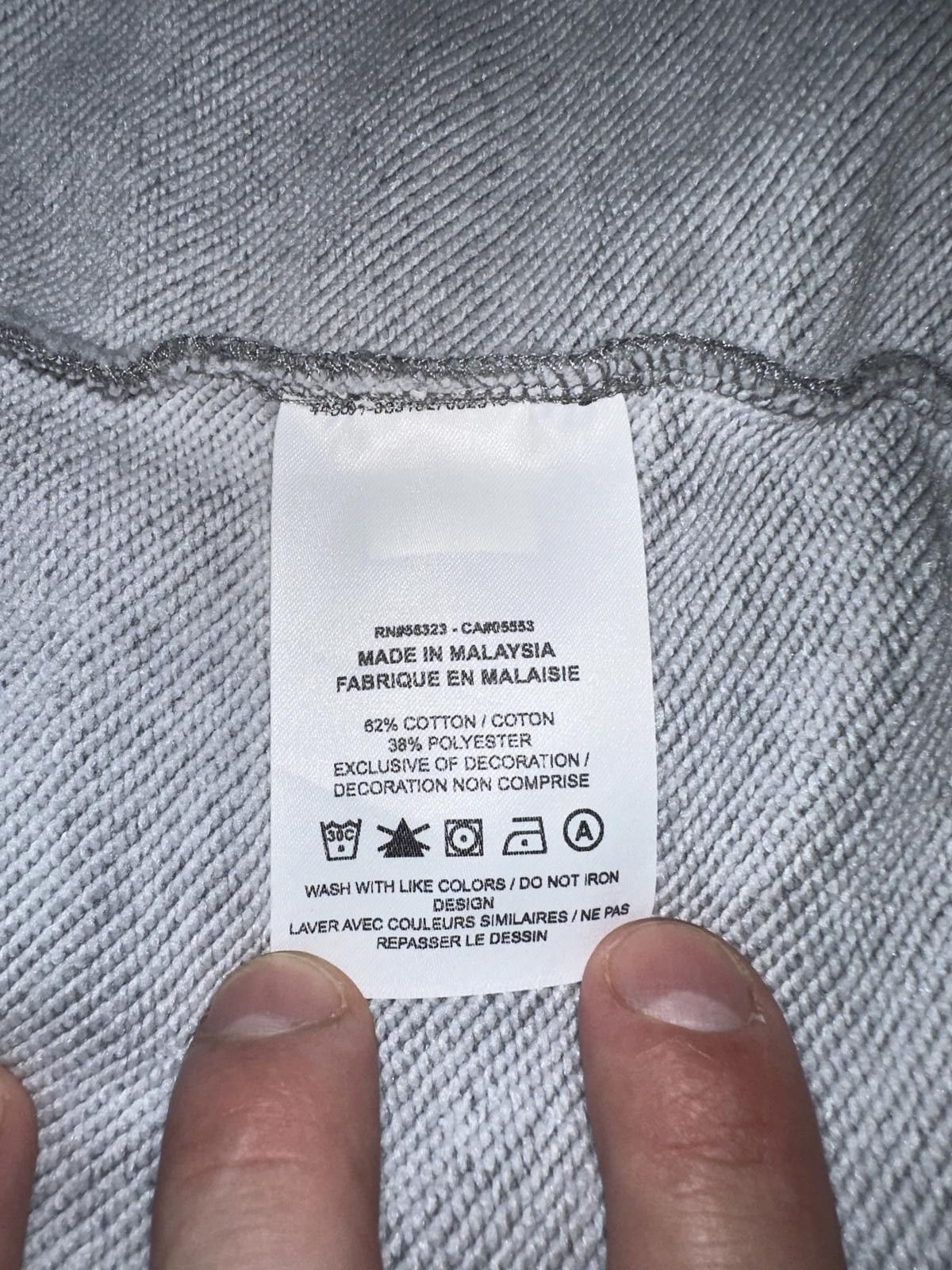 Designer Air Jordan Dri-Fit Full Zip Fleece Grey Hoodie Sample Size US M / EU 48-50 / 2 - 7 Thumbnail