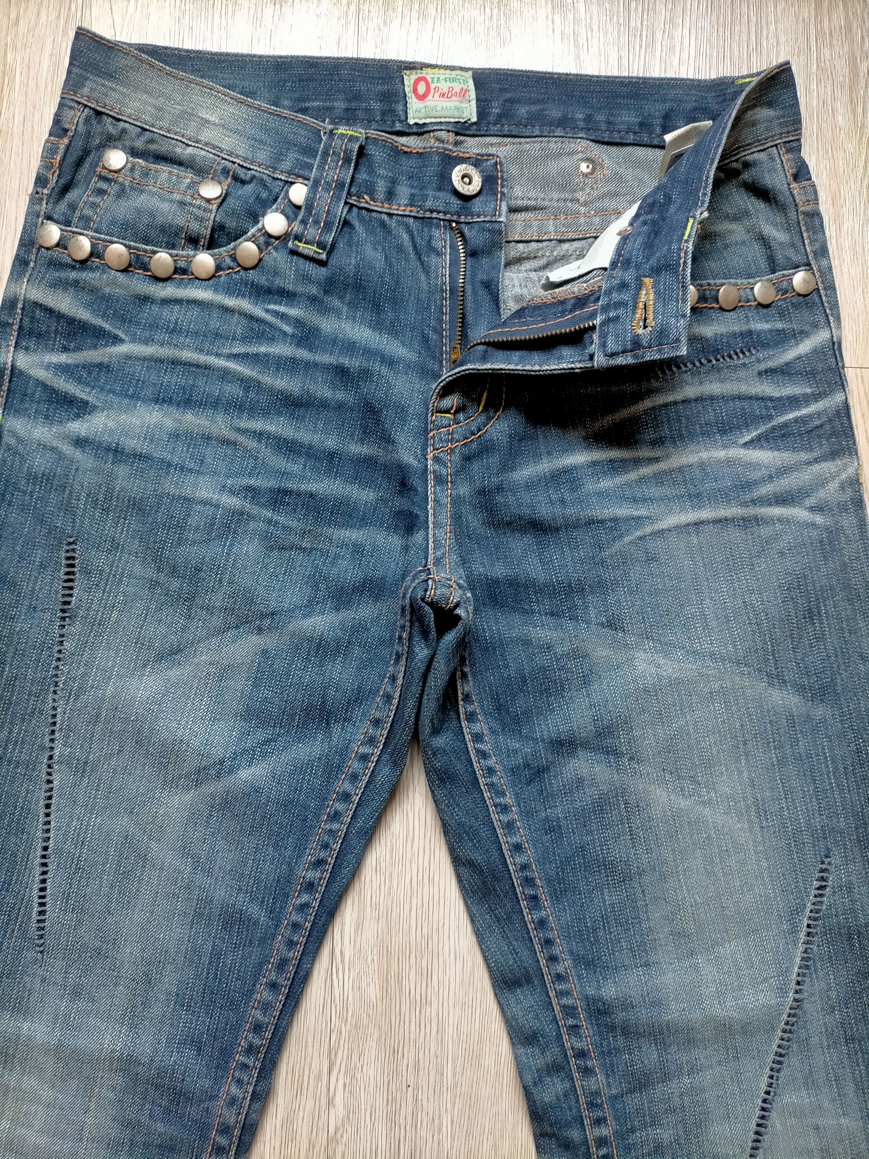 Le Grande Bleu (L.G.B.) OzzFirst Pinball Flare Jeans Studded Boot cut denim Size US 31 - 6 Thumbnail