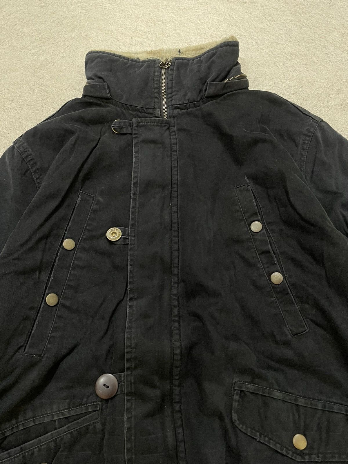 14th Addiction 2000s Japan Black Jacket Jacket Fleece Lined Heavy Coat Y2K Size US XL / EU 56 / 4 - 2 Thumbnail
