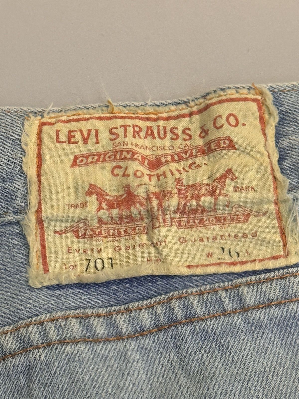 Levi's Levis Big E Selvedge Lot 701 Size 28" / US 6 / IT 42 - 6 Thumbnail