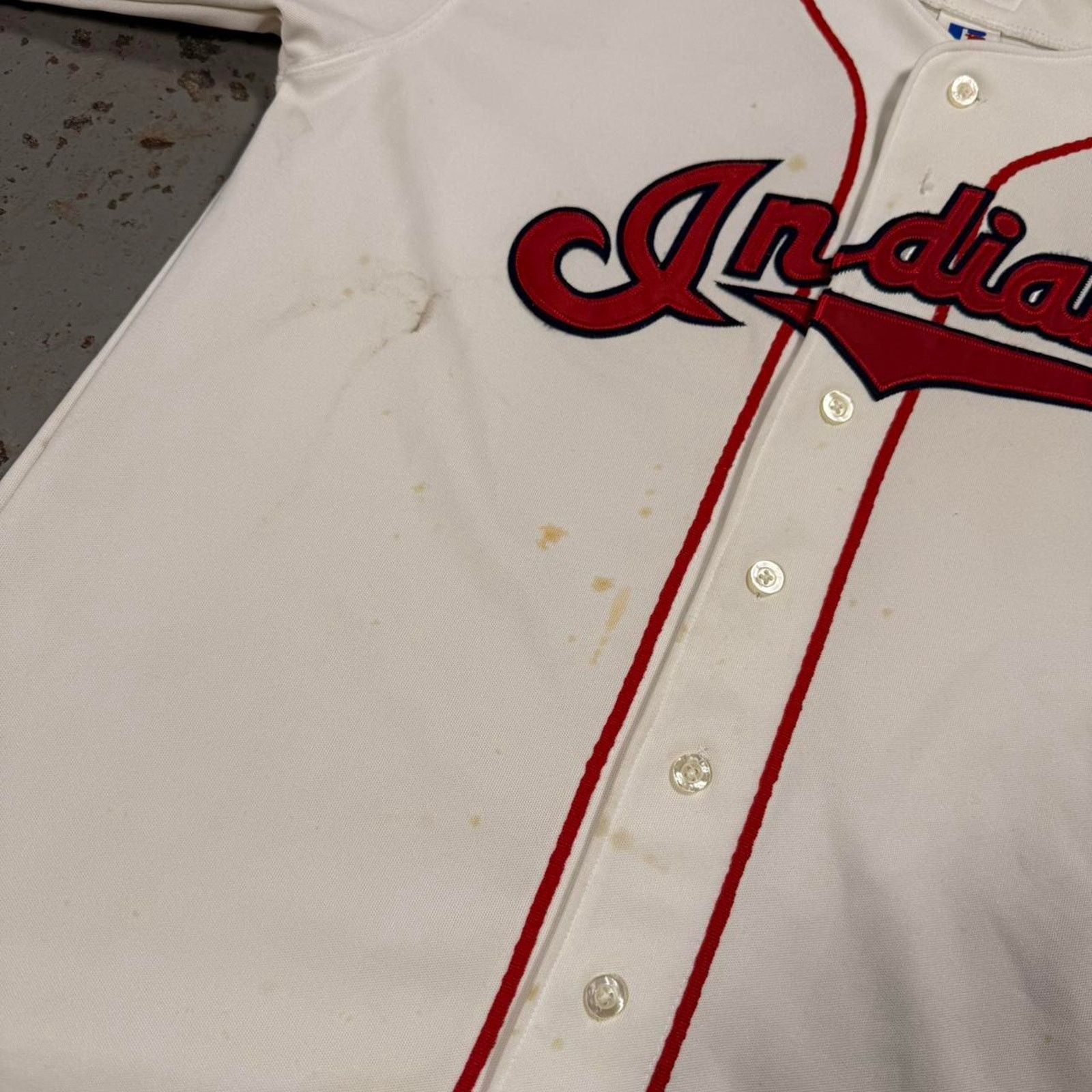 MLB Vintage womens cleveland mlb jersey Size XXL / US 16-18 / IT 52-54 - 4 Thumbnail