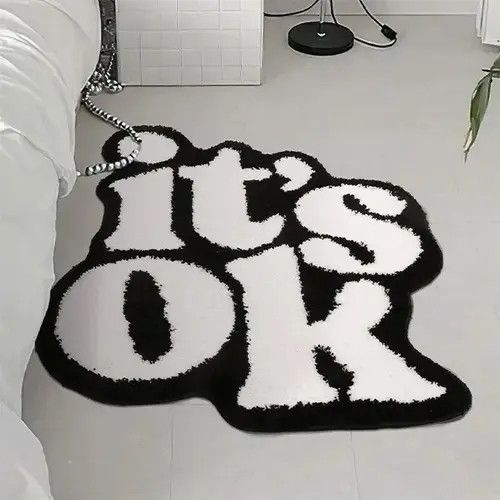 Other Handmade " IT's OK " Fluffy Anti Slip Rugs Size ONE SIZE - 1 Thumbnail