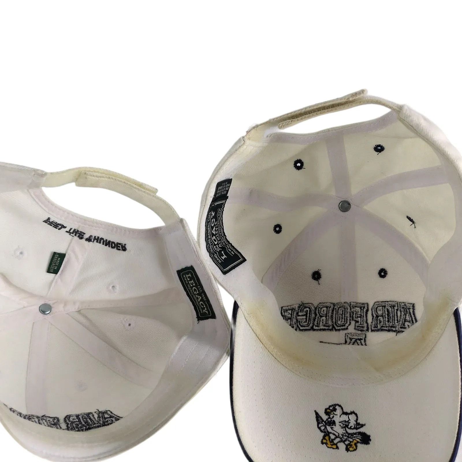 Other Set of 4 United States Air Force White Baseball Hats USAF Size ONE SIZE - 10 Thumbnail