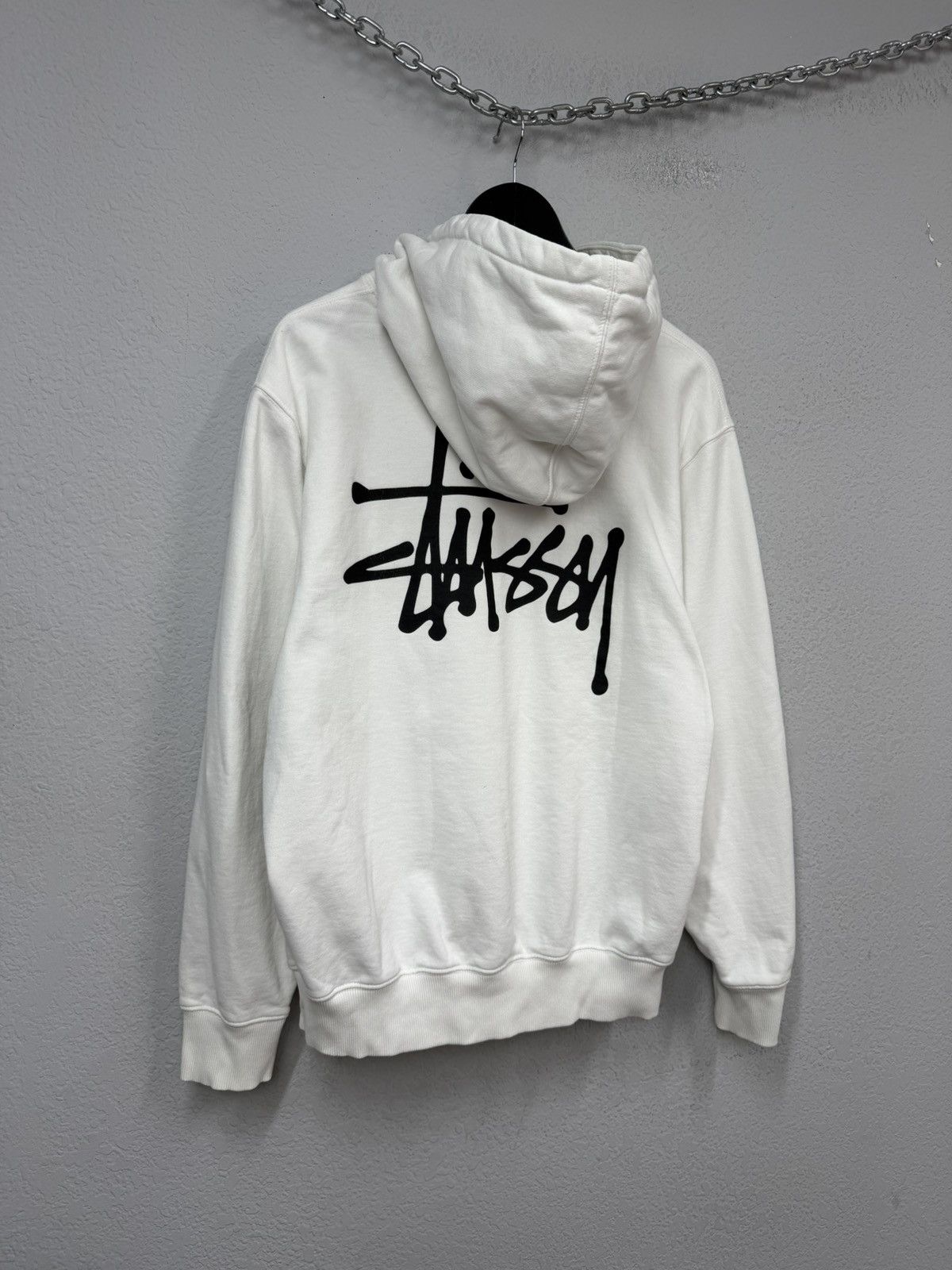 Stussy Vintage Stussy Big Logo Hoodie Boxy White Y2K Archive Size US M / EU 48-50 / 2 - 8 Thumbnail