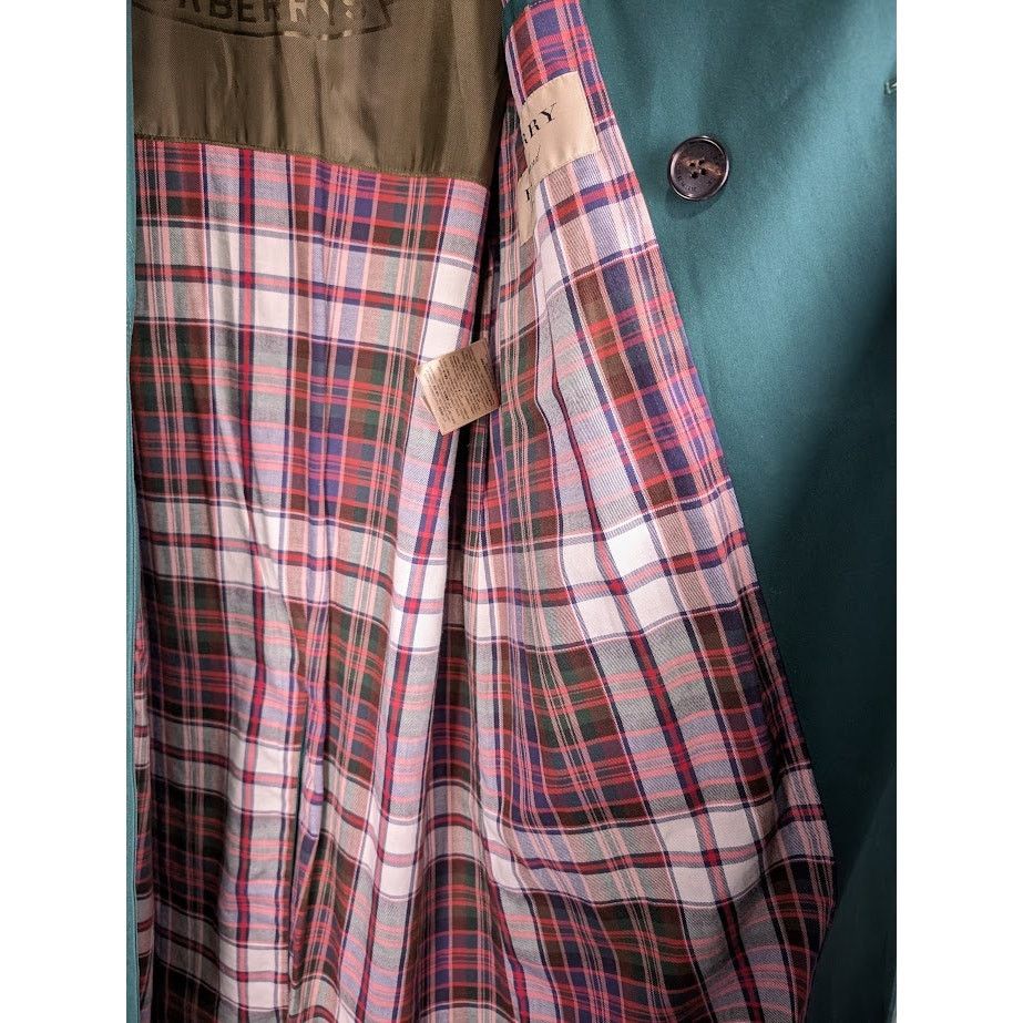 Burberry o1rshd1 CC20 Long Coat in Green Size US M / EU 48-50 / 2 - 10 Thumbnail