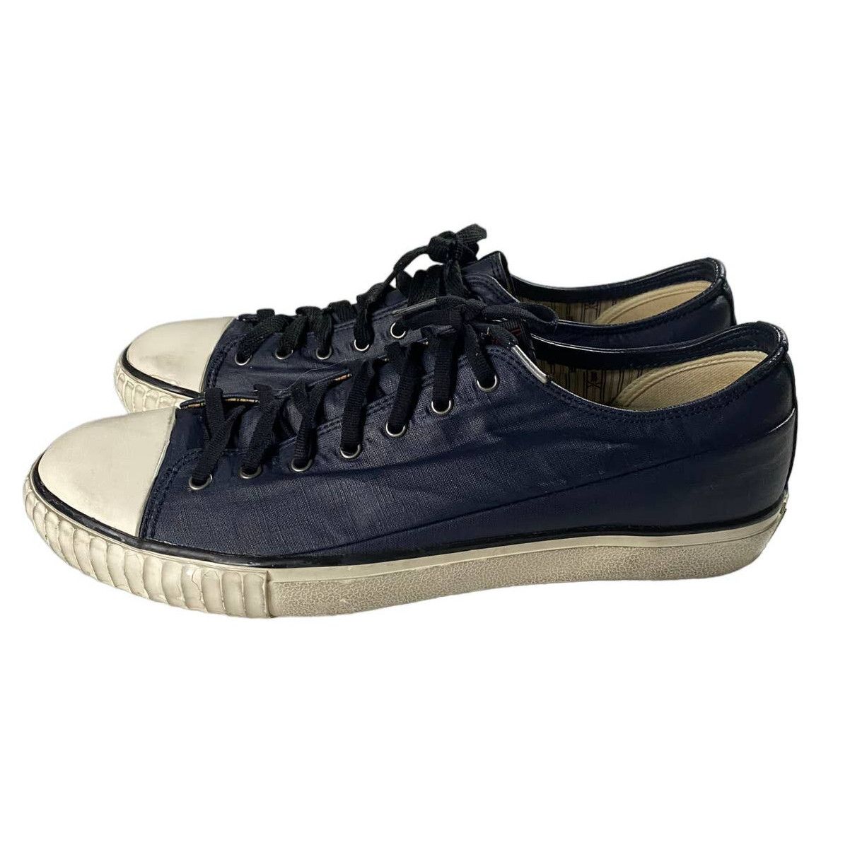 NIB Bootleg John Varvatos coated linen sneakers men’s sz 10.5 blue Bootleg John Varvatos Shoes Sneakers Skate Mens 8.5 M 8 1/2  main image 2