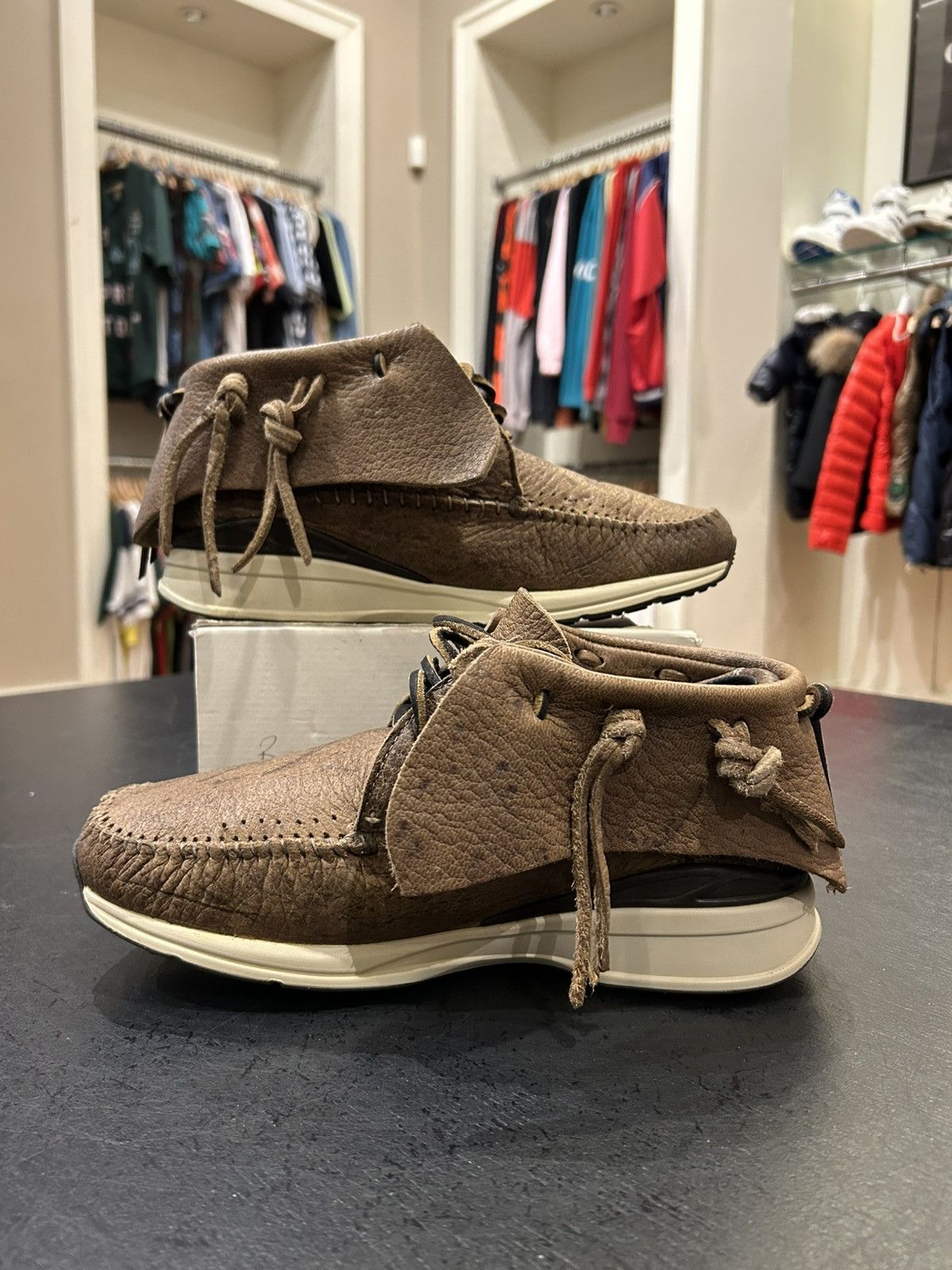 Visvim Visvim FBT Leather Brown Sneakers Size US 9 / EU 42 - 2 Thumbnail