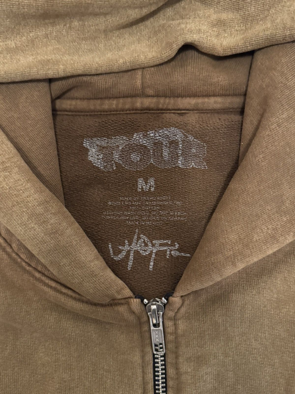 Travis Scott TRAVIS SCOTT UTOPIA TOUR BROWN HOODIE Size US M / EU 48-50 / 2 - 4 Thumbnail