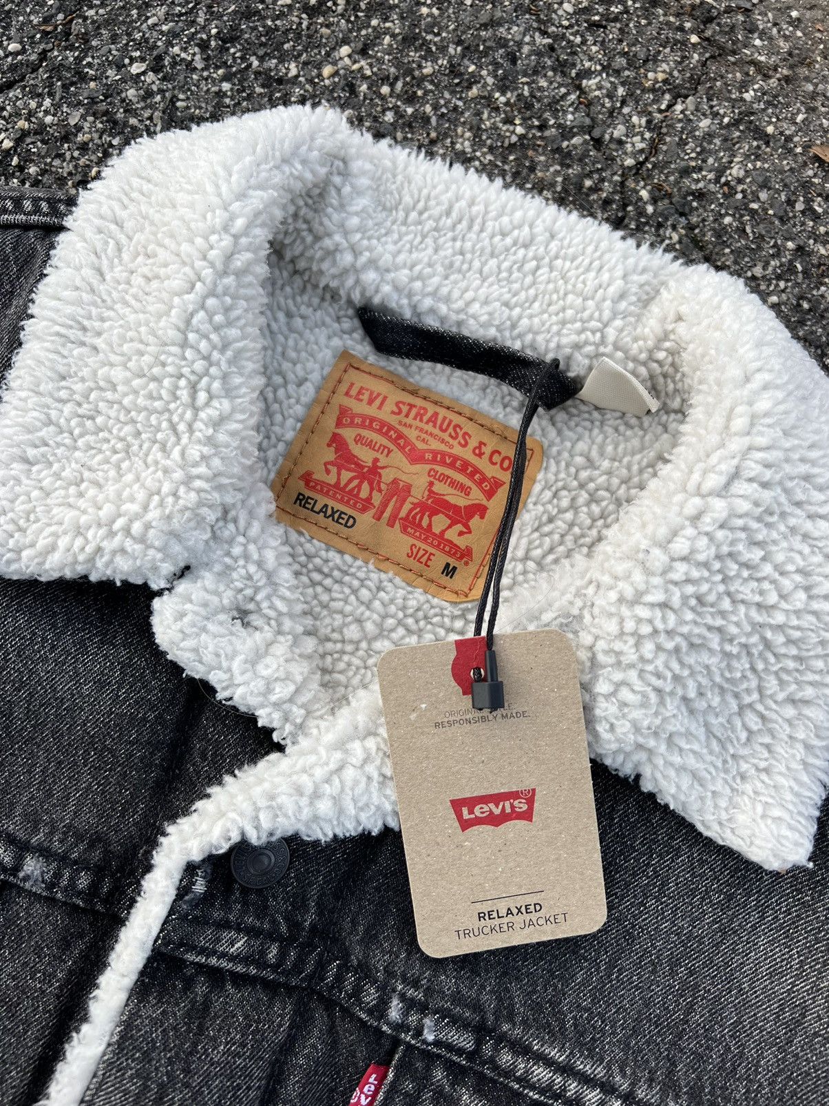Levi's Levi’s Dark Salt Lake Sherpa Size US M / EU 48-50 / 2 - 4 Thumbnail
