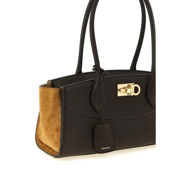 Salvatore Ferragamo FERRAGAMO Studio Soft East West Medium Testa Di Moro Shoulde Size ONE SIZE - 3 Thumbnail