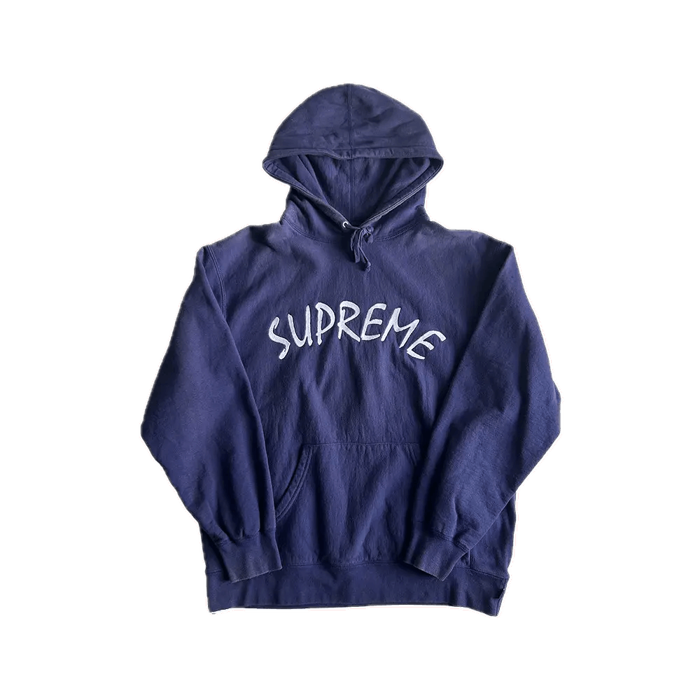 Supreme Supreme FTP Arc Hooded Sweatshirt L Washed Navy SS21 Size US L / EU 52-54 / 3 - 1 Thumbnail