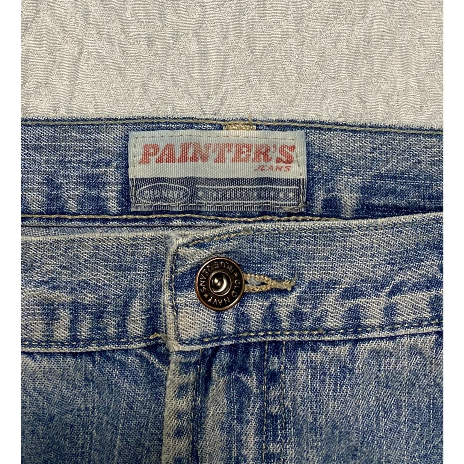 Old Navy VINTAGE Old Navy Painter's Jeans Men 38x33 Blue Denim Baggy Carpenter Wide-Leg Relaxed Size 38 Mens Jeans Vintage 80s 90s Size US 38 / EU 54 - 6 Thumbnail
