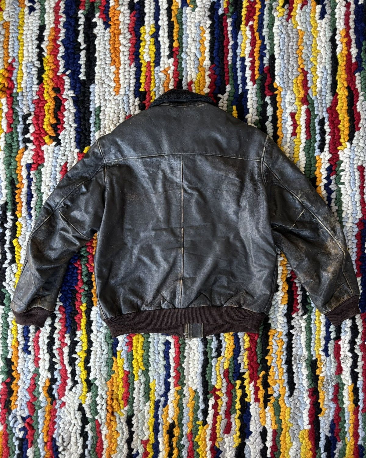 L.L. Bean Vintage L.L Bean Leather Jacket Brown Size US M / EU 48-50 / 2 - 2 Thumbnail