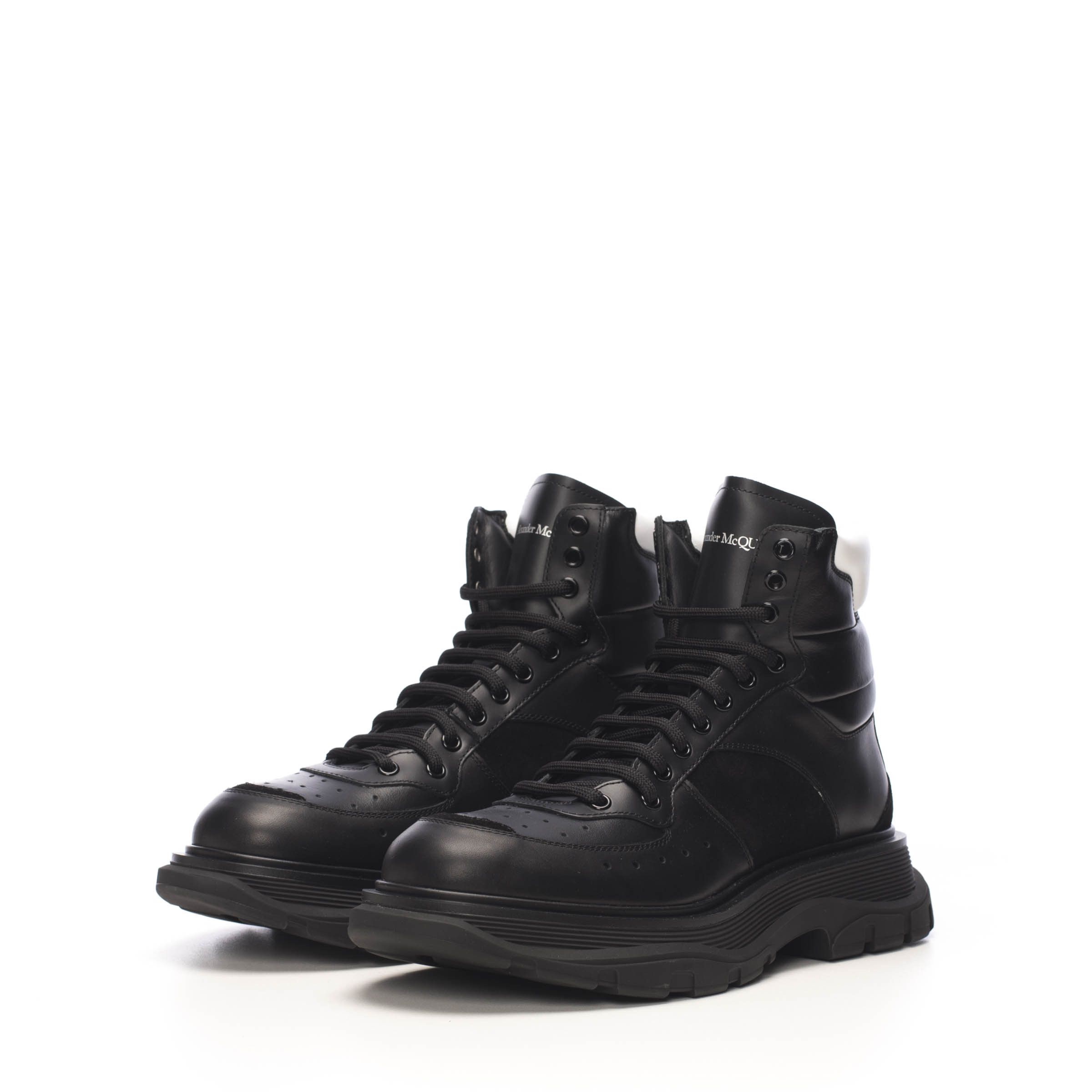 Alexander McQueen Tread Slick Boot In Black Leather Size US 6 / EU 39 - 3 Thumbnail