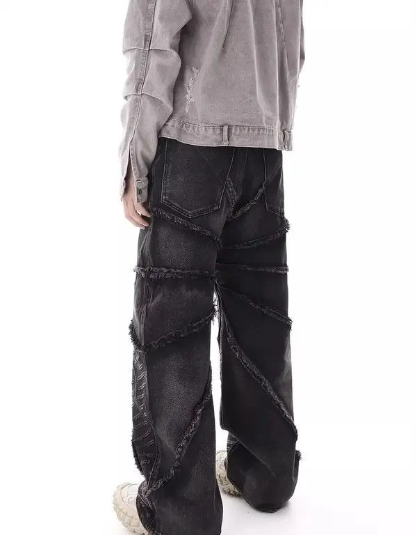 Jean Frayed Edges Baggy Jean Size US 31 - 3 Thumbnail