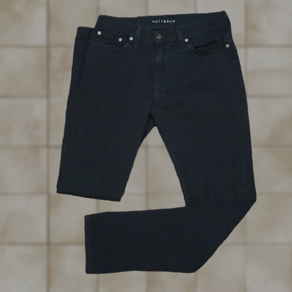 Mott & Bow Mott & Bow Jeans 29x32 Blue Skinny Mercer Straight 5 Pocket Stretch Mens Size US 29 - 1 Thumbnail