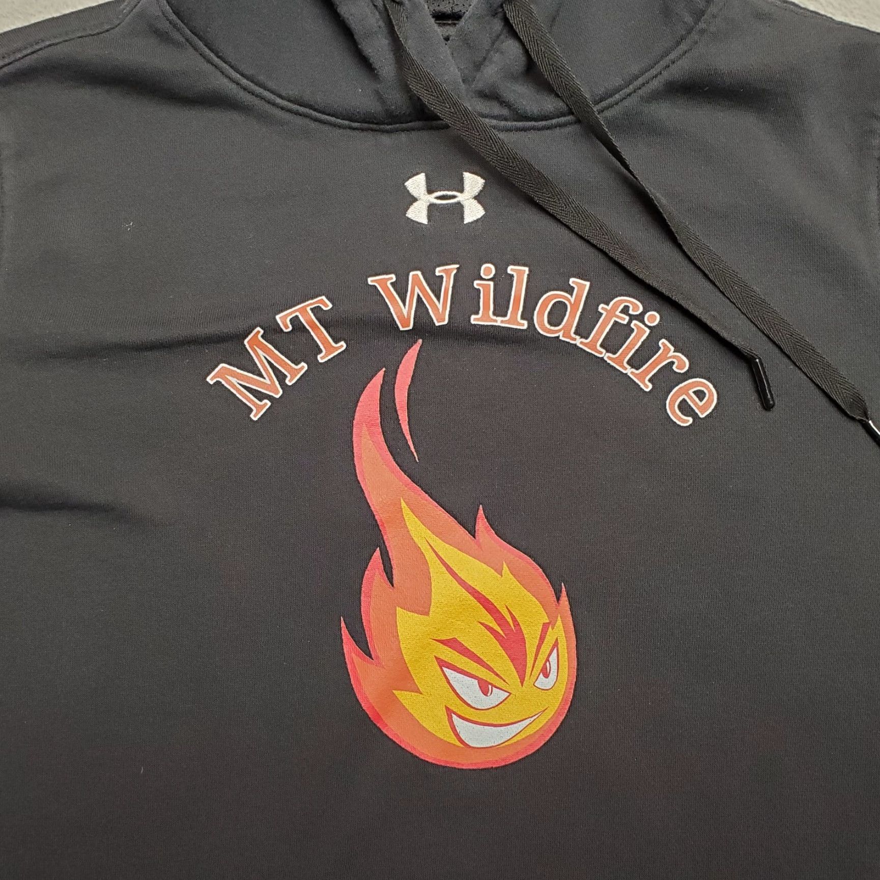 Under Armour VINTAGE Wildland Fire Fighter Hoodie Mens Small Black Hooded Sweatshirt Montana Hotshot Size US S / EU 44-46 / 1 - 2 Thumbnail