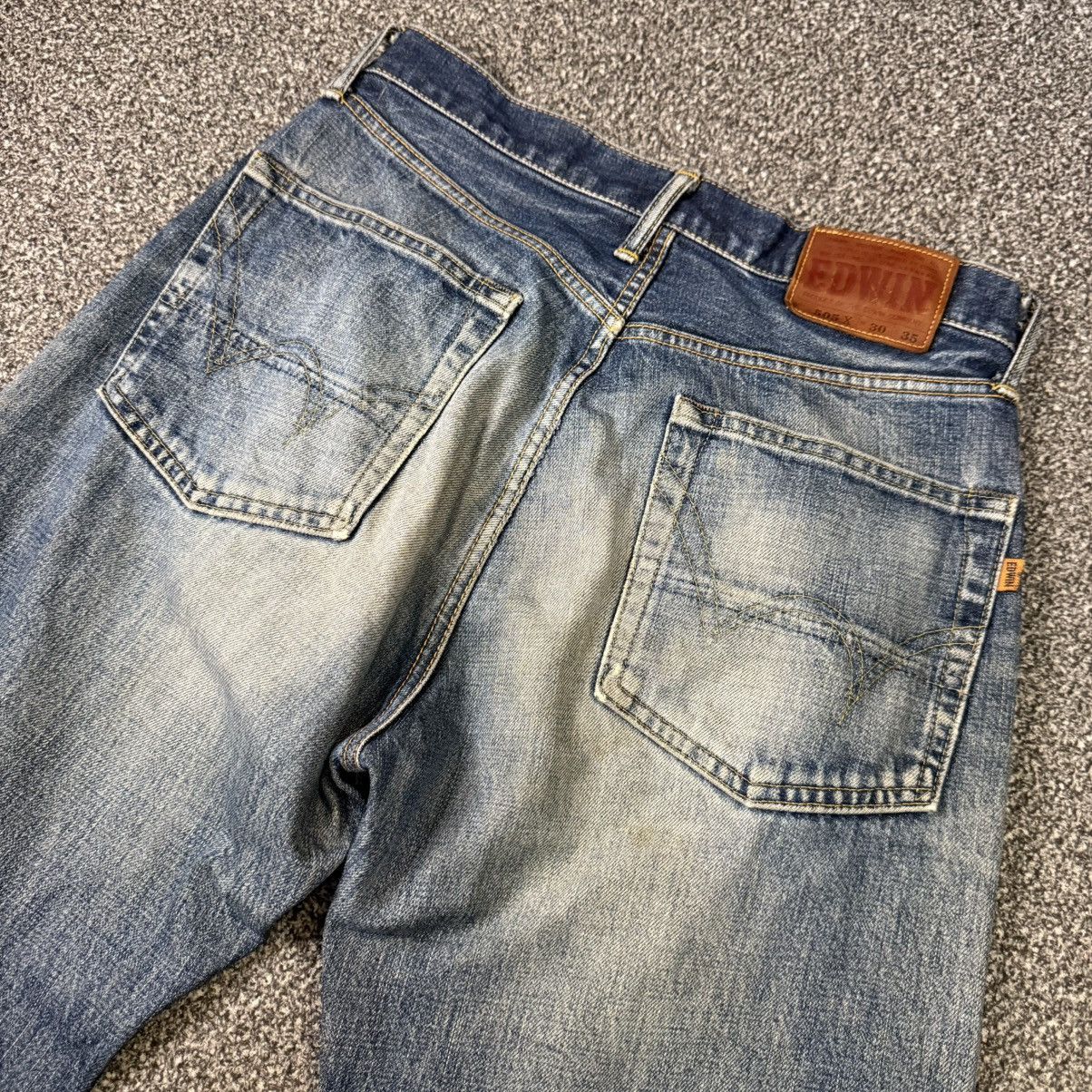 Edwin 🔥🇯🇵 90s Japanese Selvedge Edwin 505X Faded Aging Denim Size US 32 / EU 48 - 9 Thumbnail