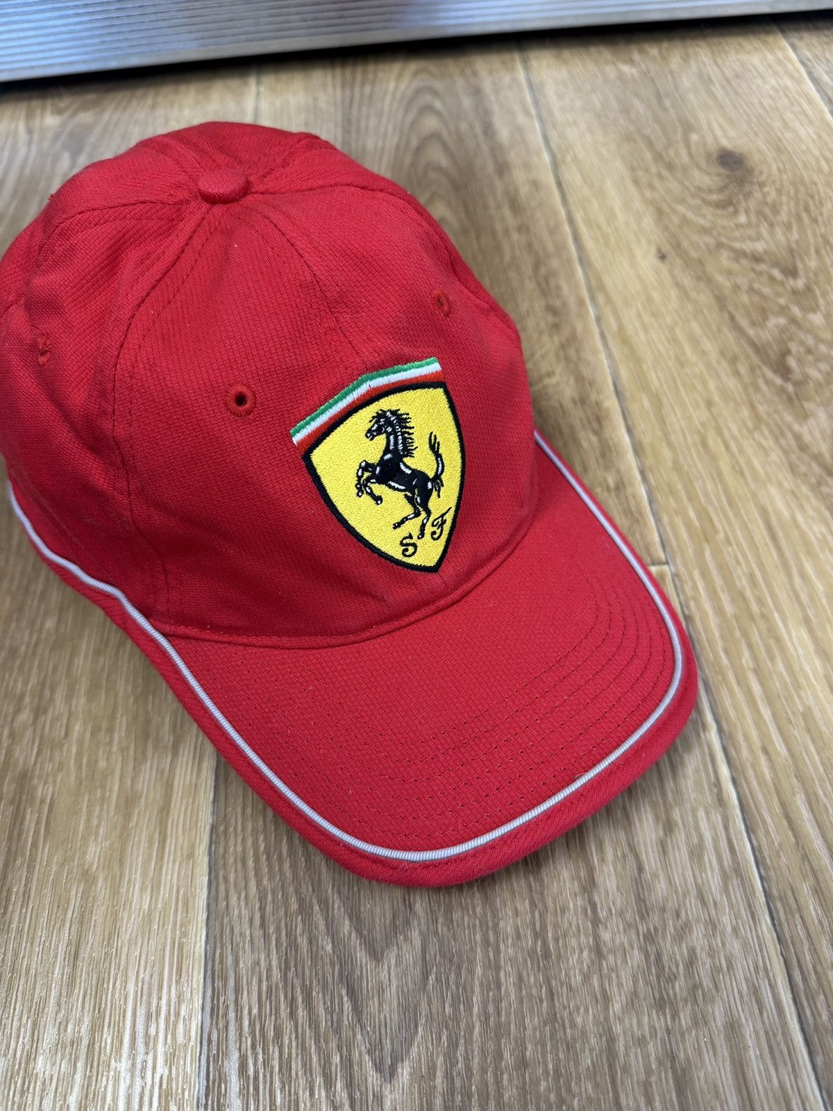 Ferrari Vintage Ferarri Embroidery F-1 Racing Cap Os Size ONE SIZE - 3 Thumbnail