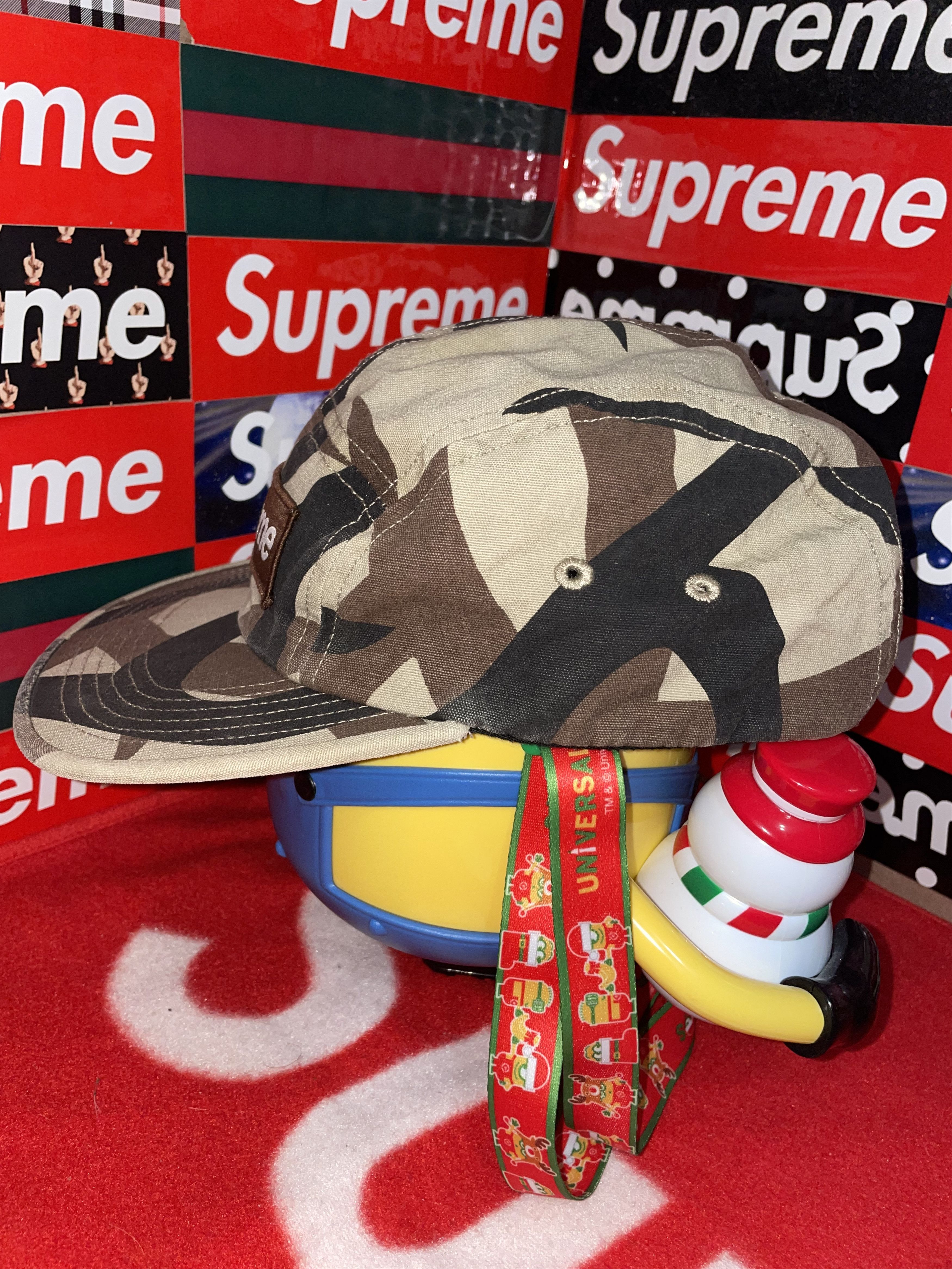 Supreme Supreme Military Camp Cap Tan Tribal Camo FW19 Size ONE SIZE - 3 Thumbnail