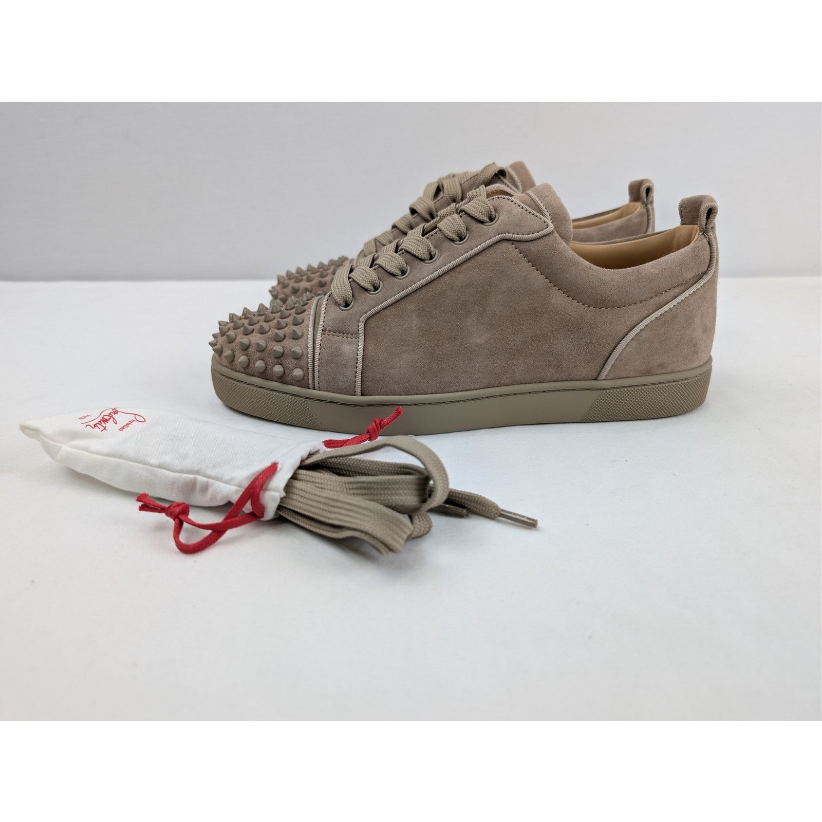Christian Louboutin o1rshd1 Louis Junior Spikes Orlato Sneakers in Brown Size US 11.5 / EU 44-45 - 11 Thumbnail