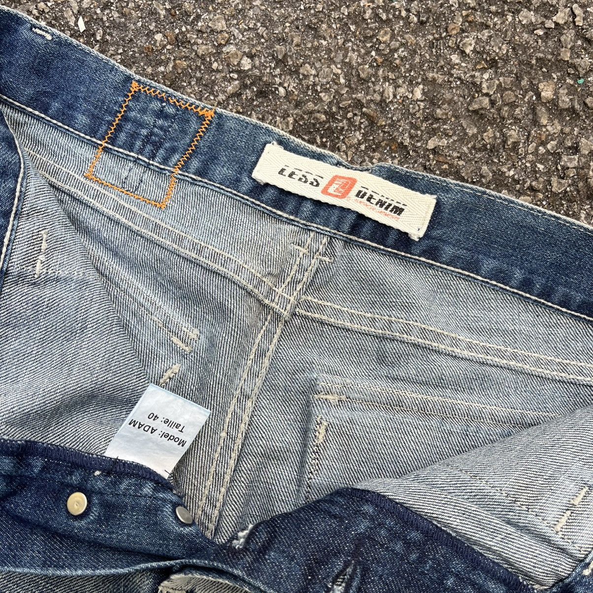 If Six Was Nine Cargo Jeans Multi Pocket Faded Washed Blue Denim Pants Size US 30 / EU 46 - 7 Thumbnail