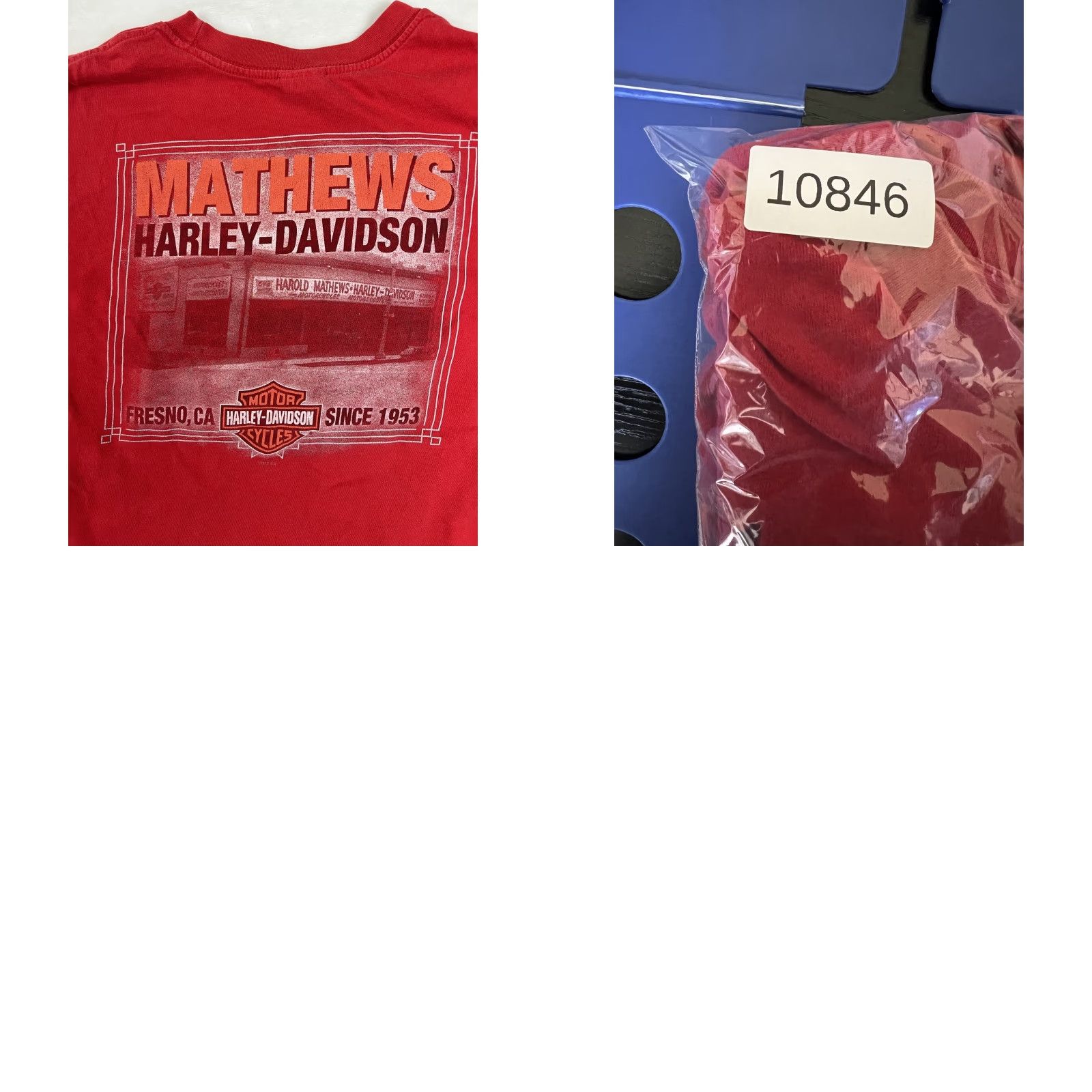 Harley Davidson VINTAGE Harley-Davidson T-Shirt Fresno California Red 2XL Men Crew Neck Short Sleeve Logo 90s Biker California Shirt Size US XXL / EU 58 / 5 - 8 Thumbnail