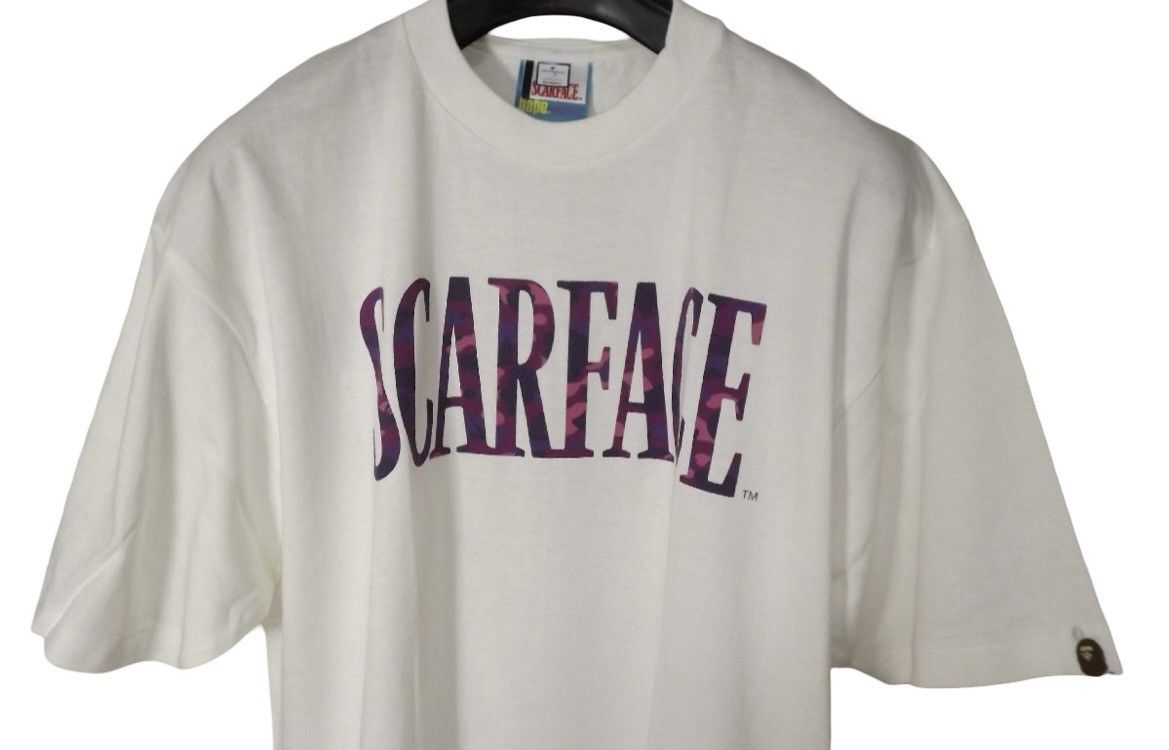 Bape VERY RARE OG 2006 A BATHING APE X SCARFACE PURPLE CAMO TEE Size US L / EU 52-54 / 3 - 2 Thumbnail