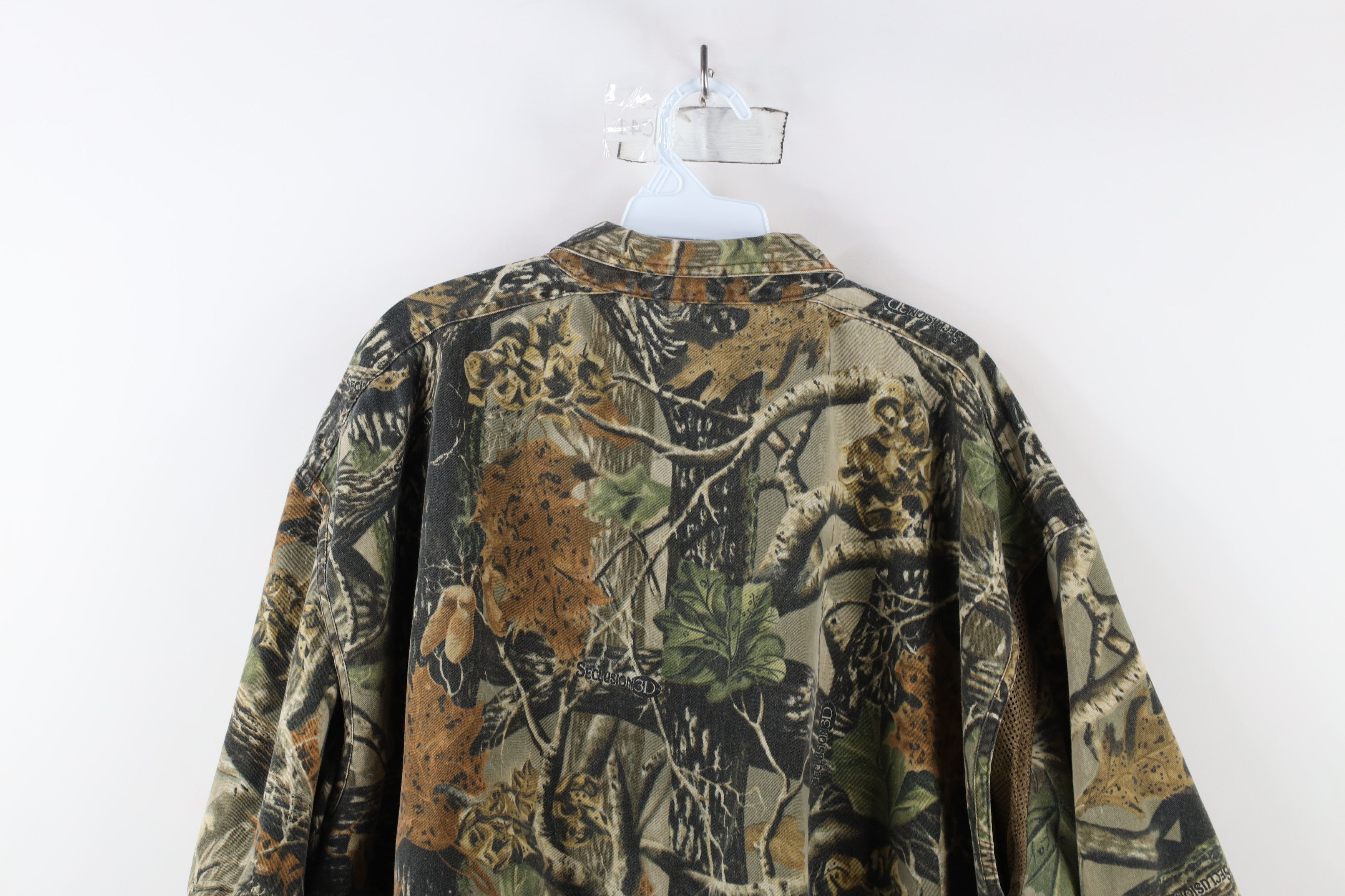 Cabelas × Vintage Vintage Cabelas Seclusion Camouflage Shooting Button Shirt Size US XXL / EU 58 / 5 - 12 Thumbnail