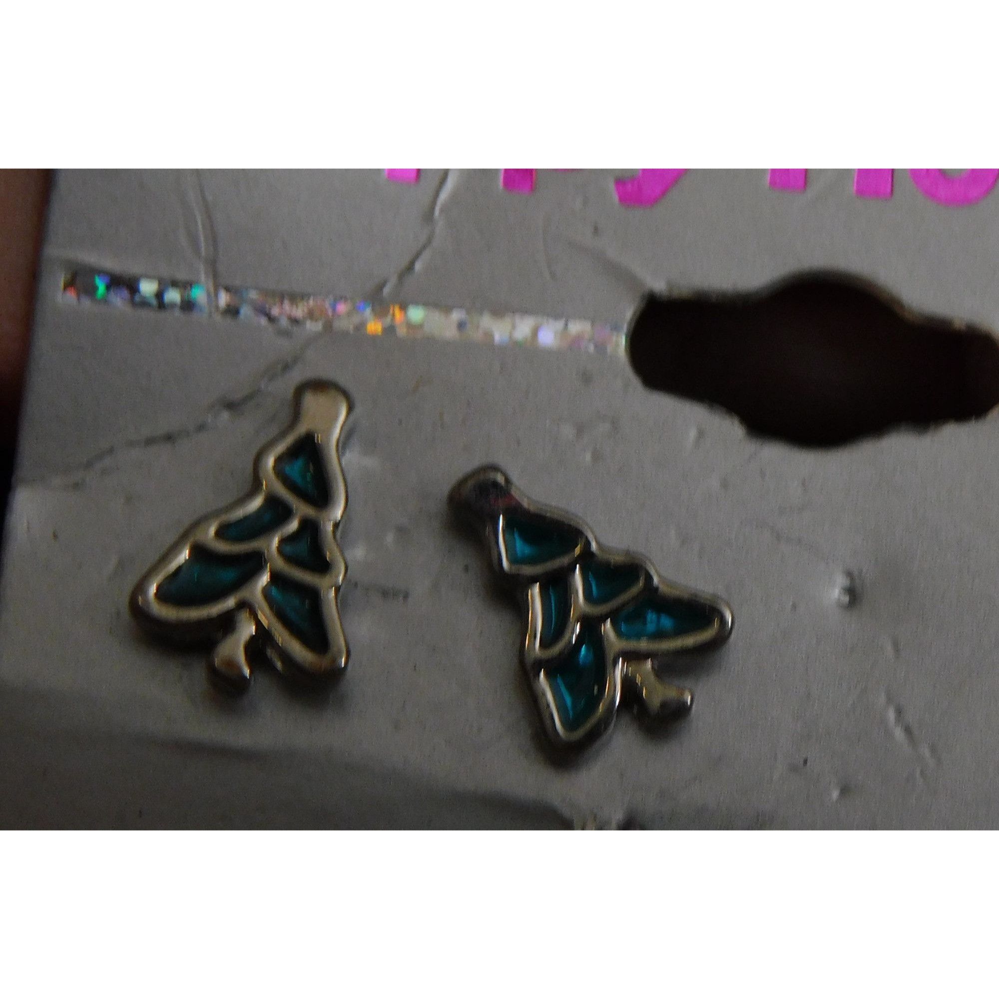 Other Christmas Tree Metal And Enamel Stud Earrings Size ONE SIZE - 3 Thumbnail