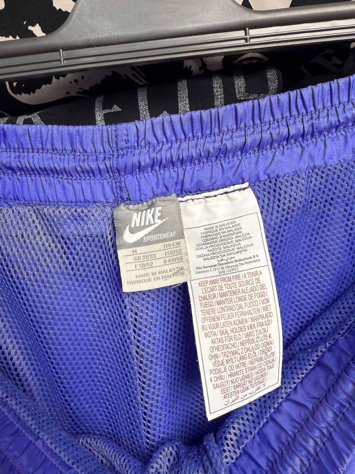 Nike Vintage 90s Nike Purple Nylon Jogger Pants M Size US 34 / EU 50 - 8 Thumbnail