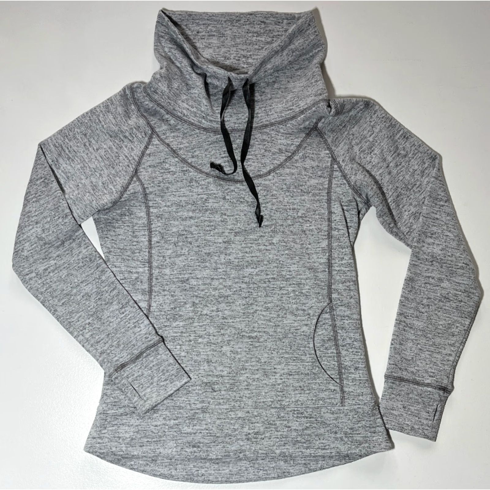 KangaROOS Kuhl Women's Lea Pullover Cowl Neck Kangaroo Pocket Gray Sz S Shirt Womens Pullover Pockets 90s Theme Outdoor Size S / US 4 / IT 40 - 3 Thumbnail