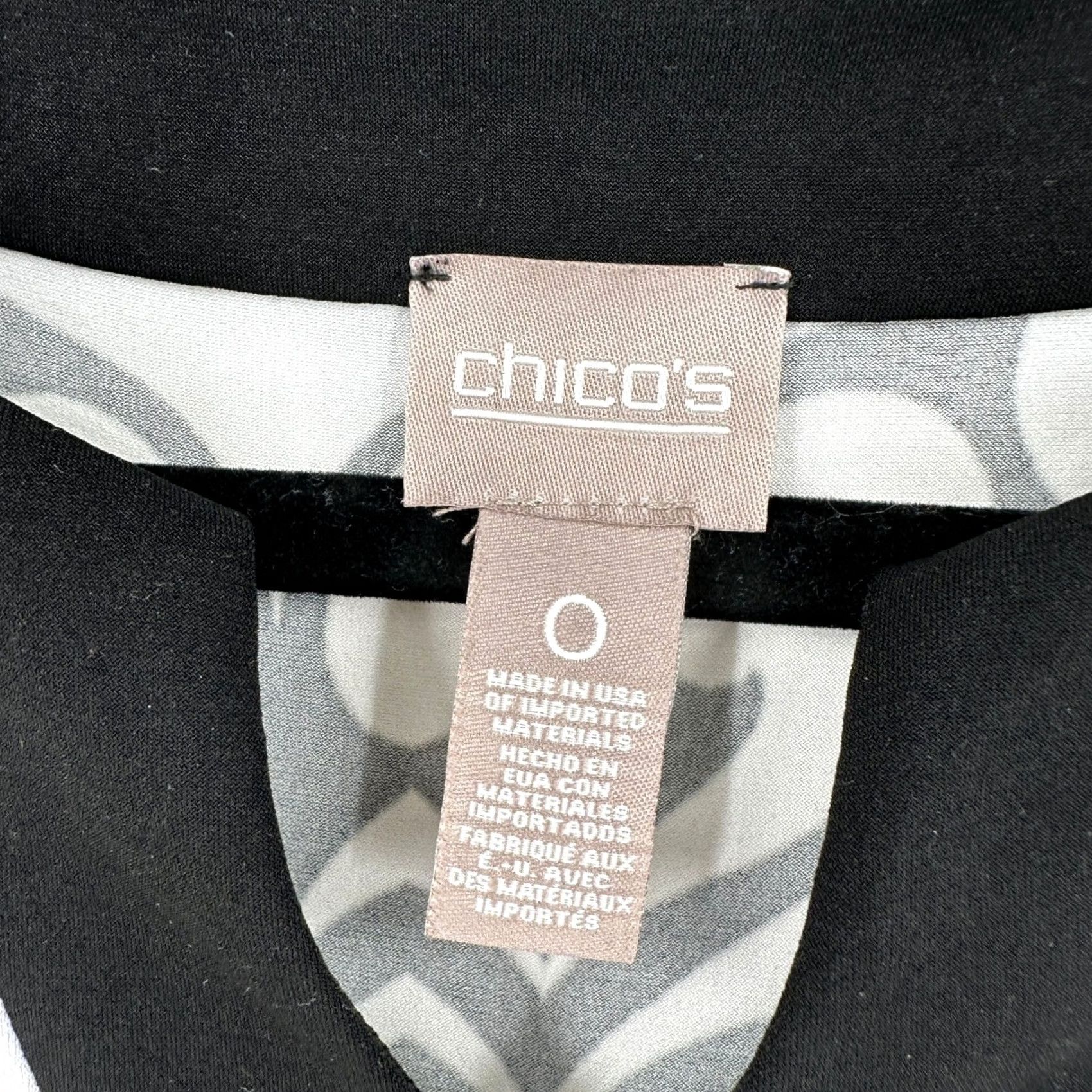 Vintage Chico's Black White Damask Scroll V-Neck Sleeveless Sheath Dress Size S Small Mod Women Dress Size S / US 4 / IT 40 - 3 Thumbnail