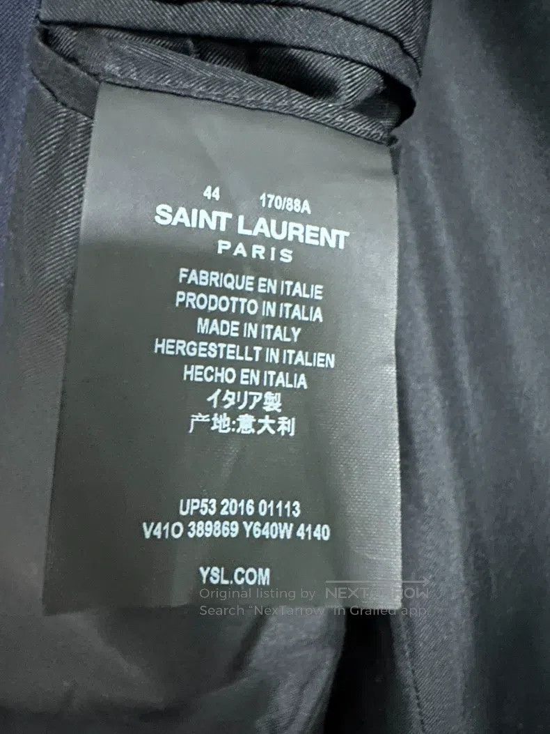 Saint Laurent Paris Saint Laurent Paris Men's Jacket Deep Blue Size US S / EU 44-46 / 1 - 3 Thumbnail