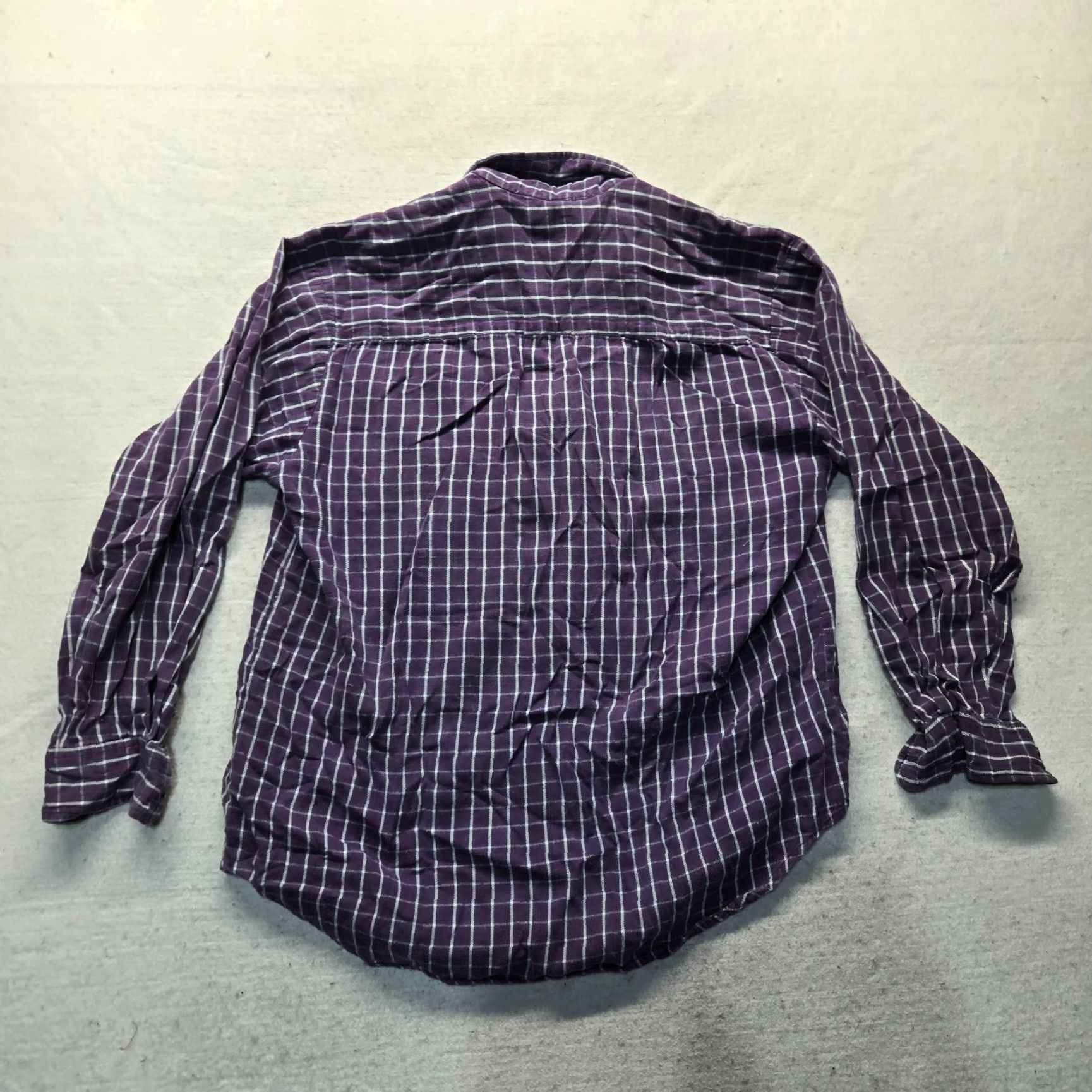 Vintage VINTAGE Ivy Crew Shirt Purple Plaid Flannel Long Sleeve Button-Up Adult M Medium Men's Shirt Purple Plaid Flannel Button-Up" Size US M / EU 48-50 / 2 - 8 Thumbnail