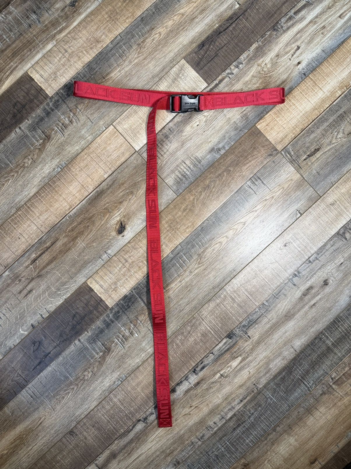 Palm Angels Extra Long Black Sun Belt in Red Size ONE SIZE - 2 Thumbnail