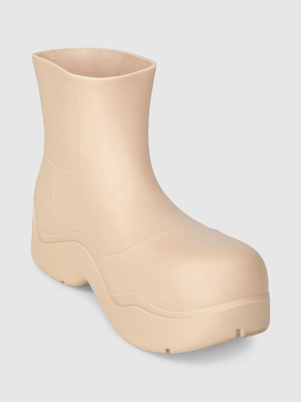 Bottega Veneta Beige Puddle Rubber Boots Size US 11 / IT 41 - 1 Thumbnail