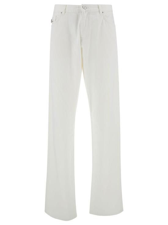 Versace VERSACE Men Denim Pants 10108161A100321D110 White Size US 32 / EU 48 - 1 Thumbnail