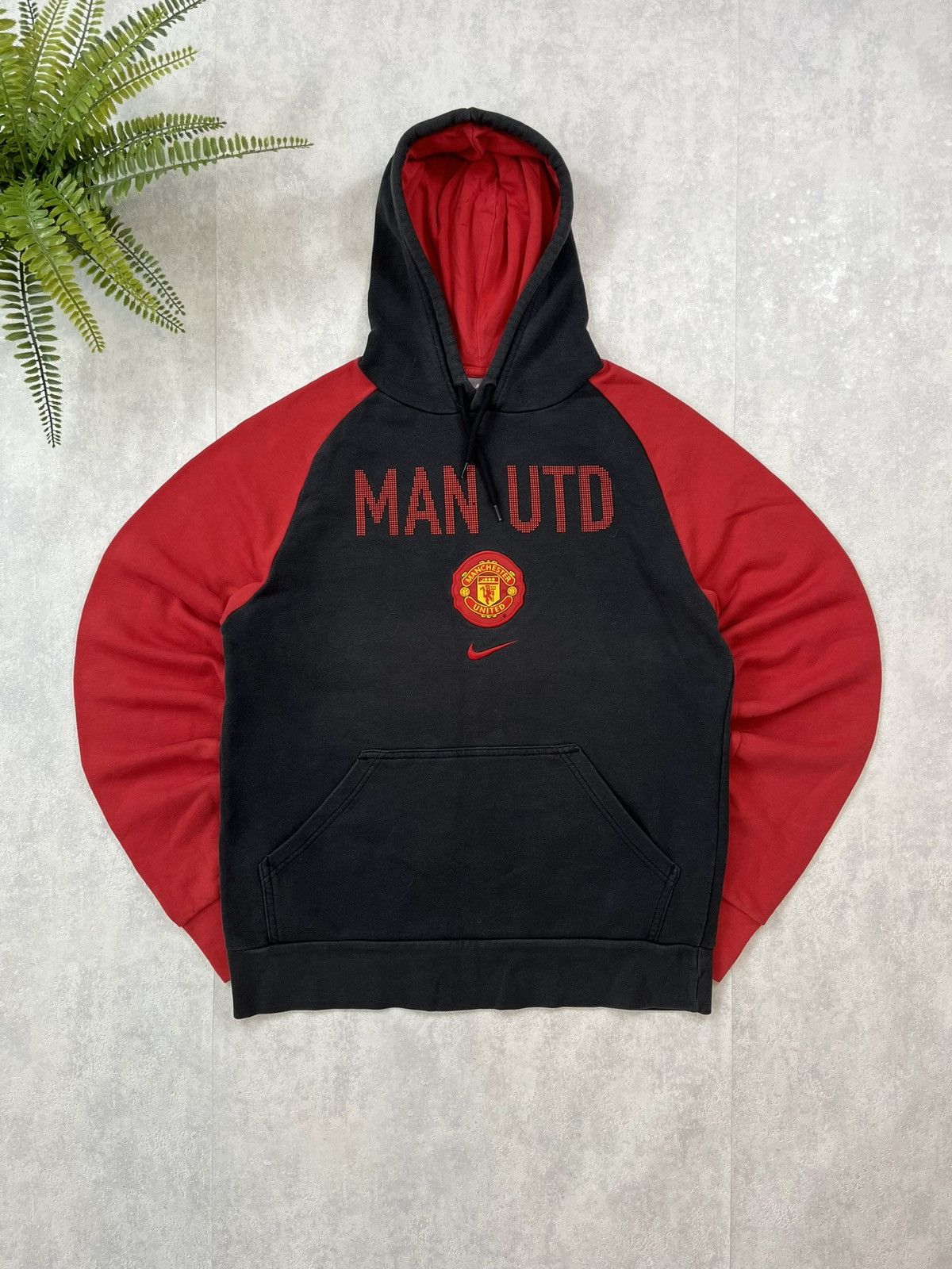 ウェア 00s Old NIKE Manchester United Hoodie Vintage 00s Cotton Mix Plain Red Nike Manchester United