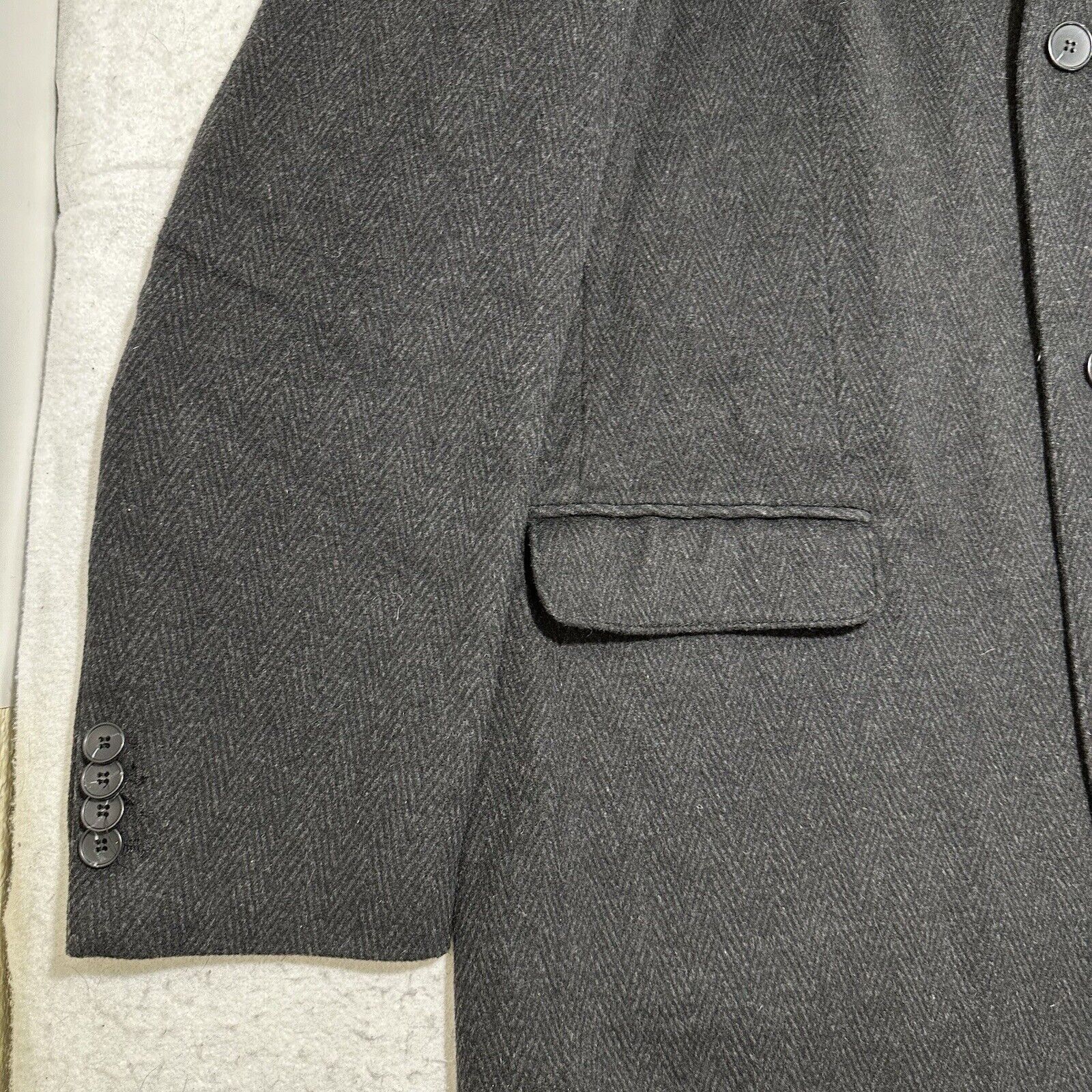 Other Vintage C&A Canda Men's EU 58 US XL Gray Coat Lapel Collar Size US XL / EU 56 / 4 - 5 Thumbnail