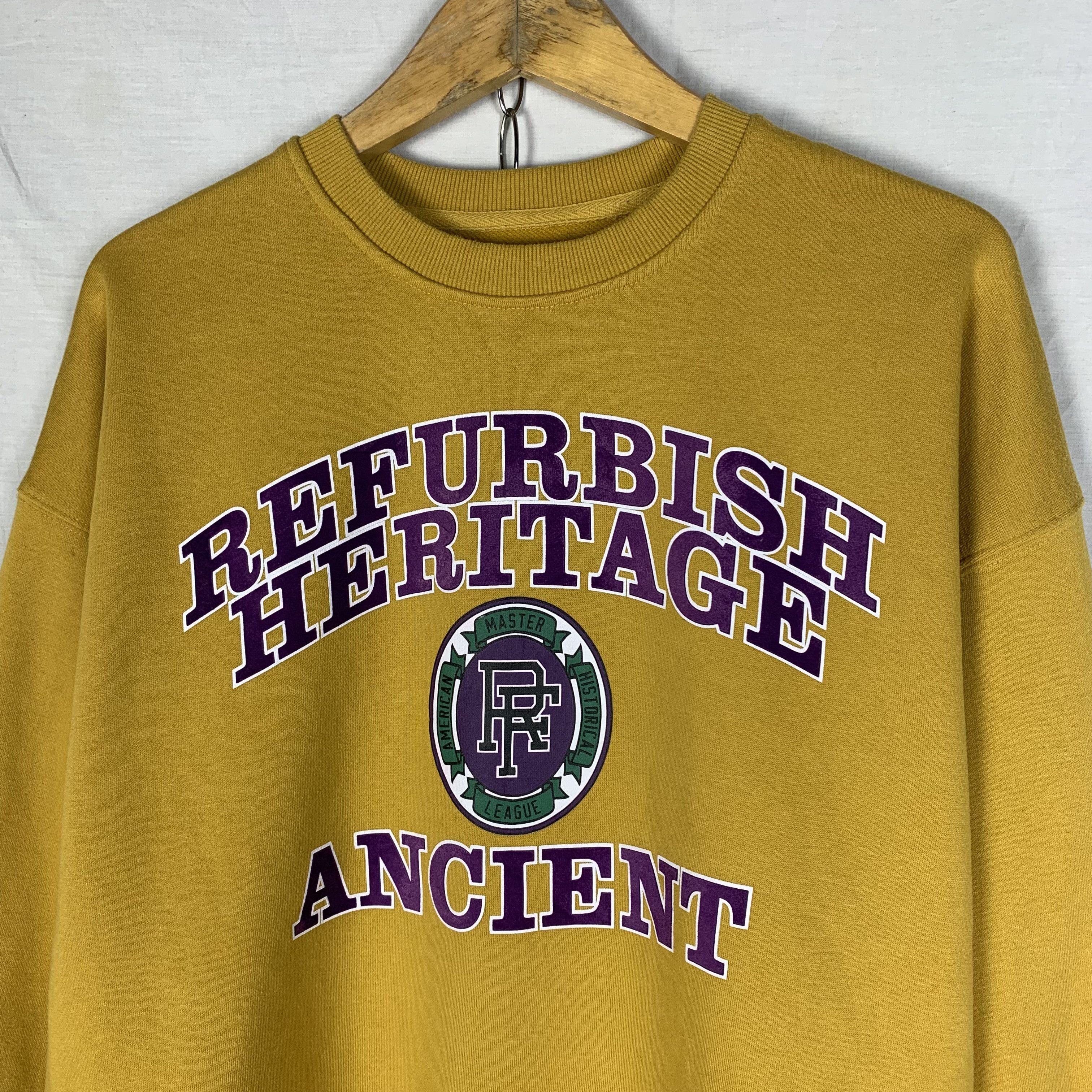 Japanese Brand BACKNUMBER Refurbish Heritage Ancient Sweatshirt Crewneck Size US L / EU 52-54 / 3 - 2 Thumbnail